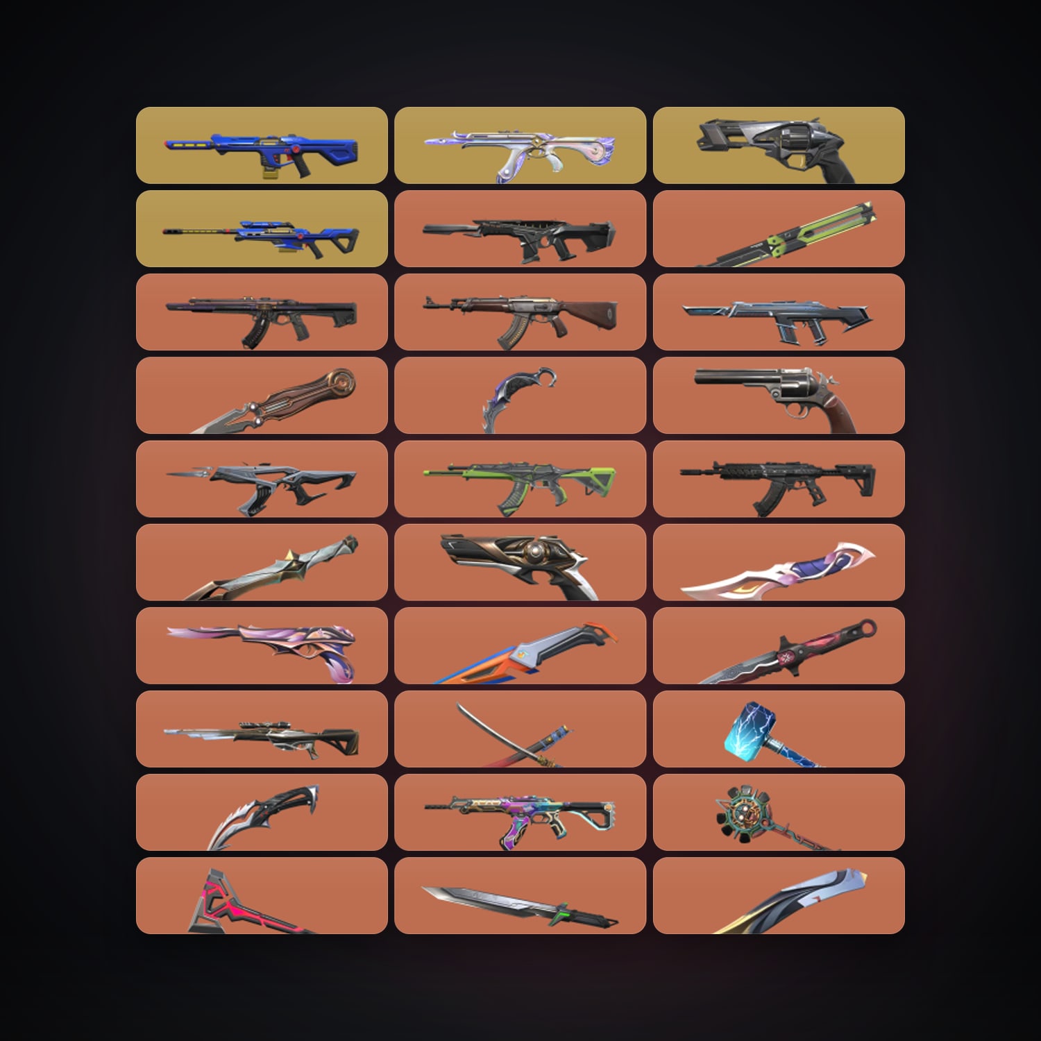 EU Diamond 1 locker — 15 knives, 190 skins, lvl 295 — HabibiAccounts