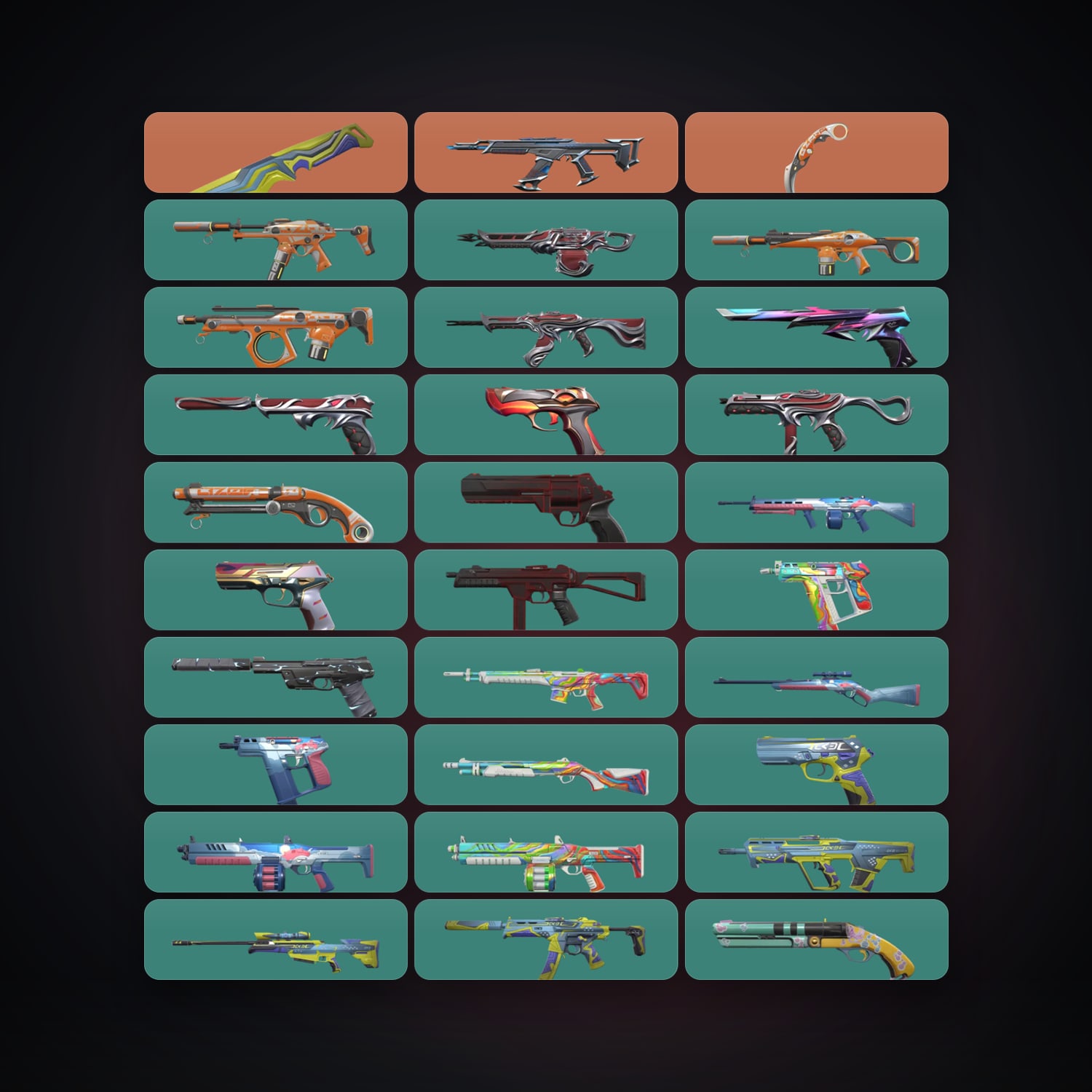 LA Bronze 2 locker — 2 knives, 32 skins, lvl 128 — HabibiAccounts