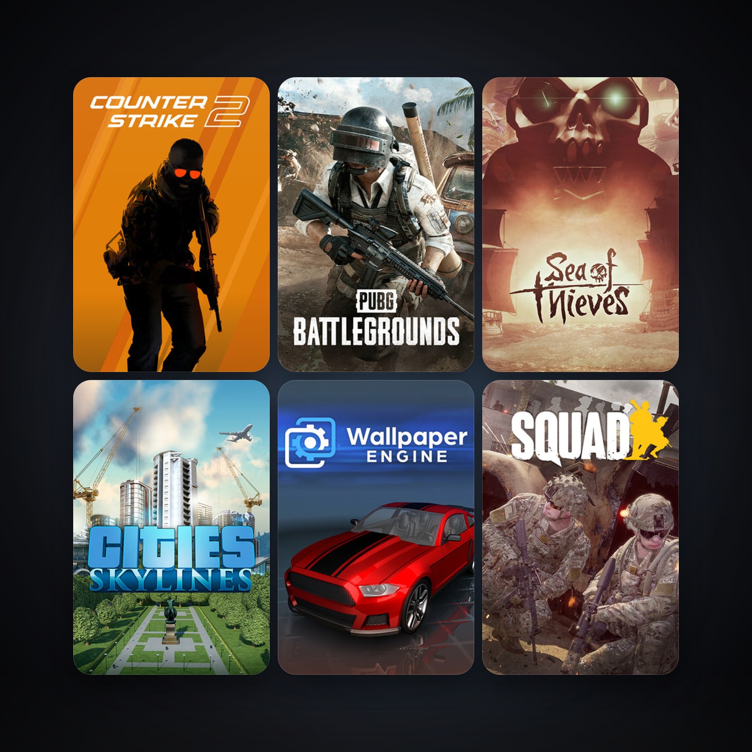 CS2 Prime + Cities: Skylines, 12 games, Steam 12, clean — HabibiAccounts