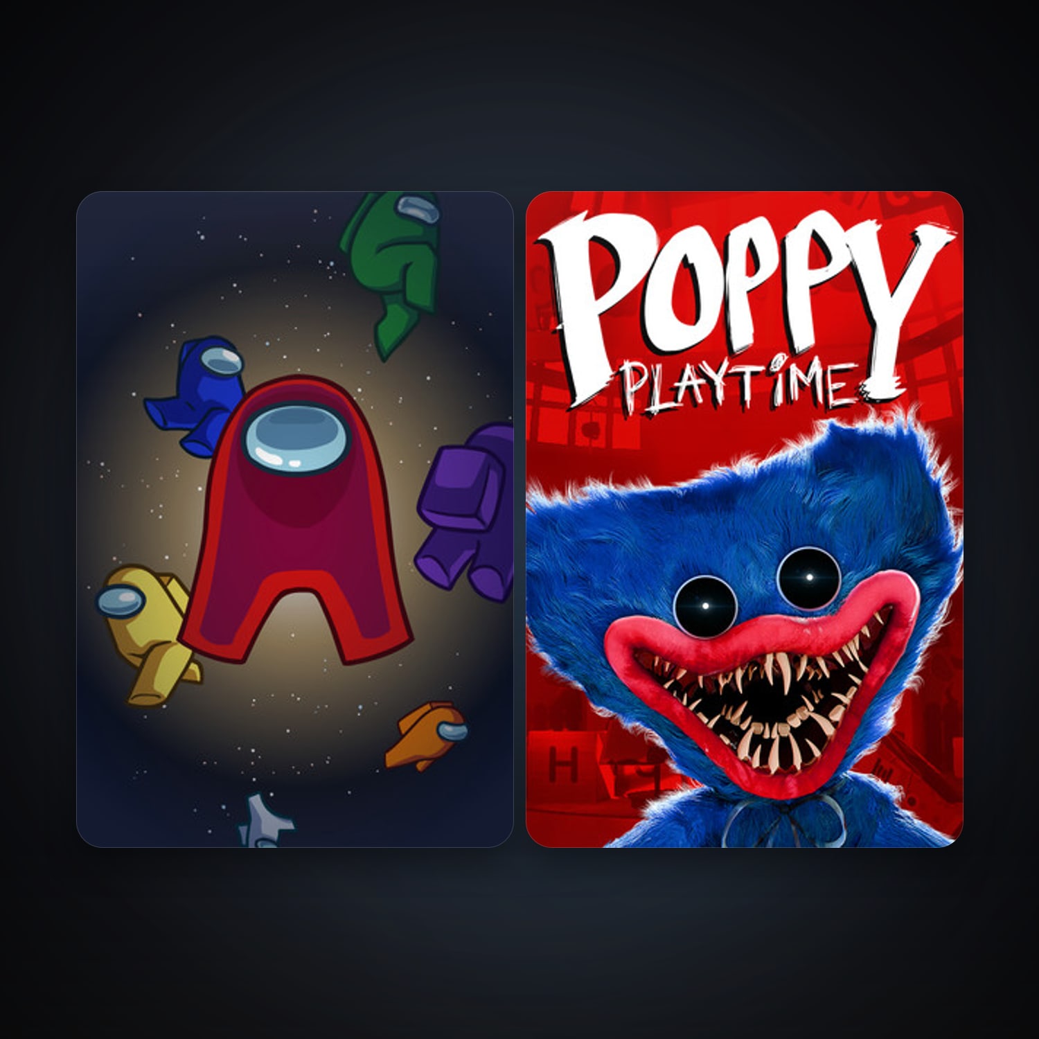 Among Us + Poppy Playtime, 4 games, clean — HabibiAccounts