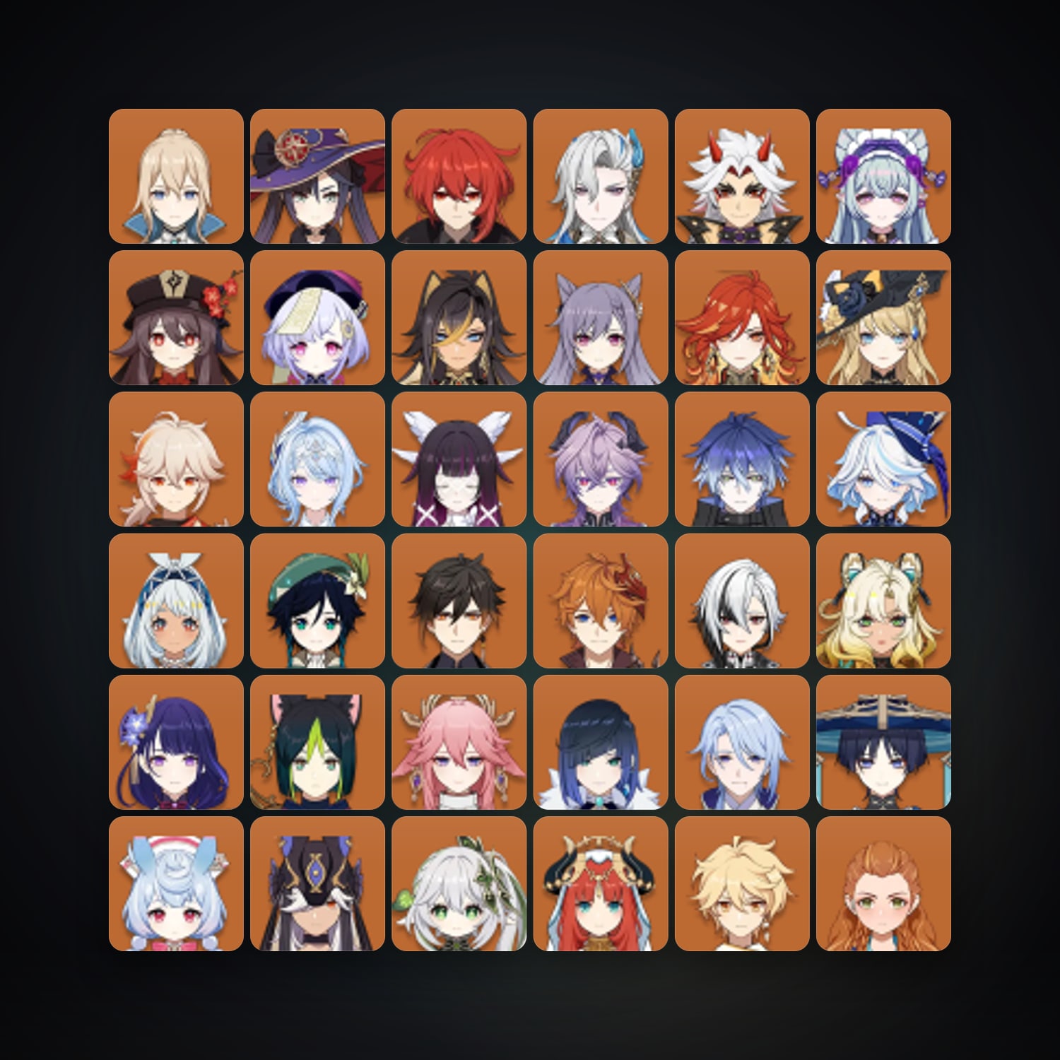 Genshin Impact | AR 60 | 84 Chars | 34× 5★ — HabibiAccounts