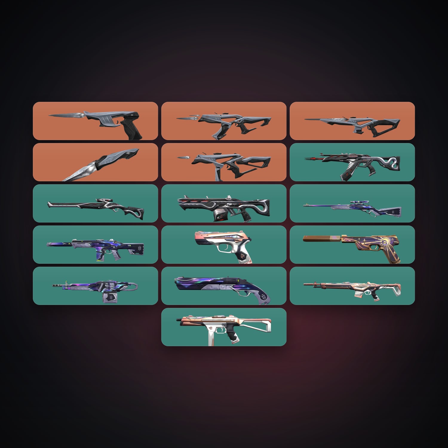 AP Plat 3 locker — 1 knives, 16 skins, lvl 58 — HabibiAccounts