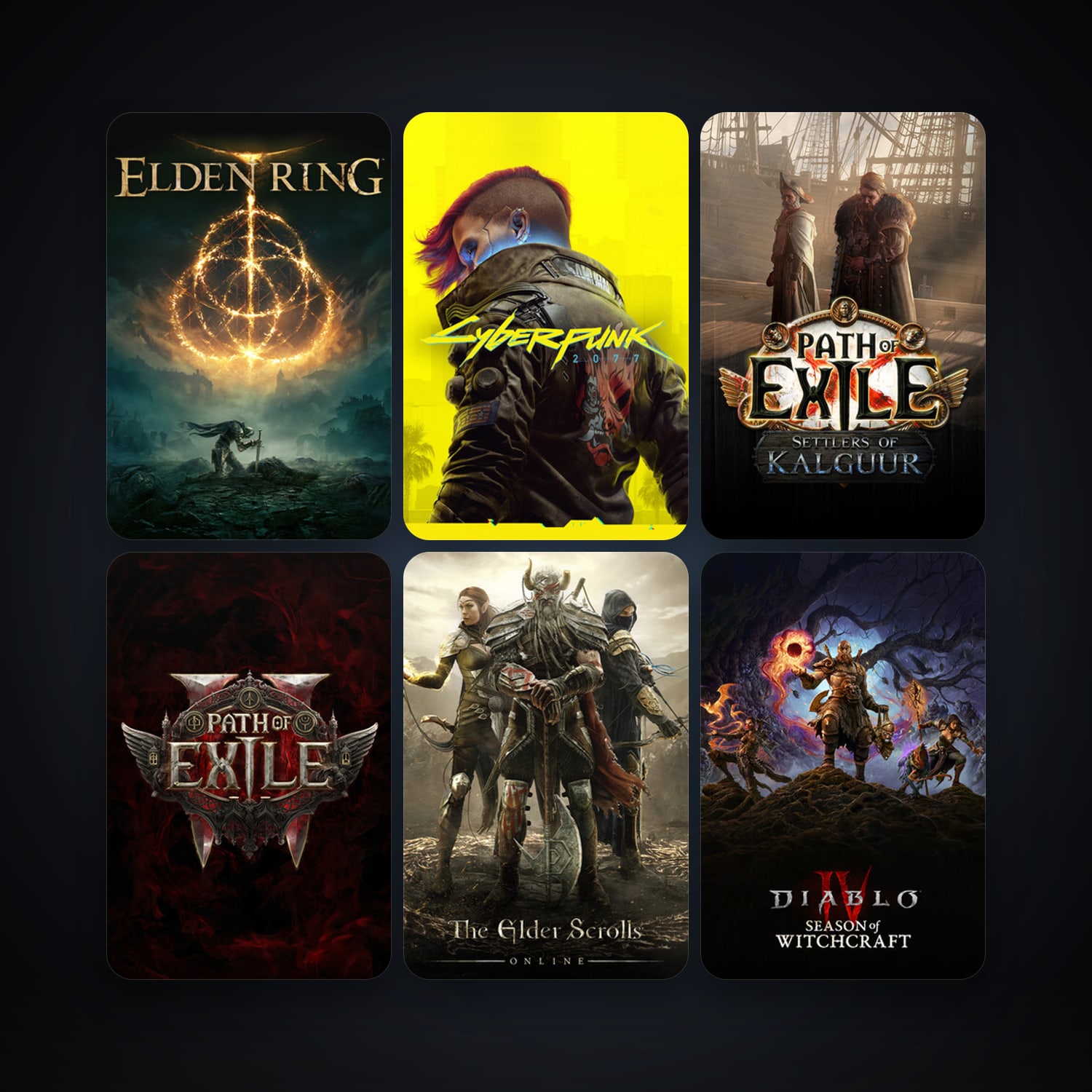 Path of Exile + The Elder Scrolls Online, 46 games, Steam 16, clean — HabibiAccounts