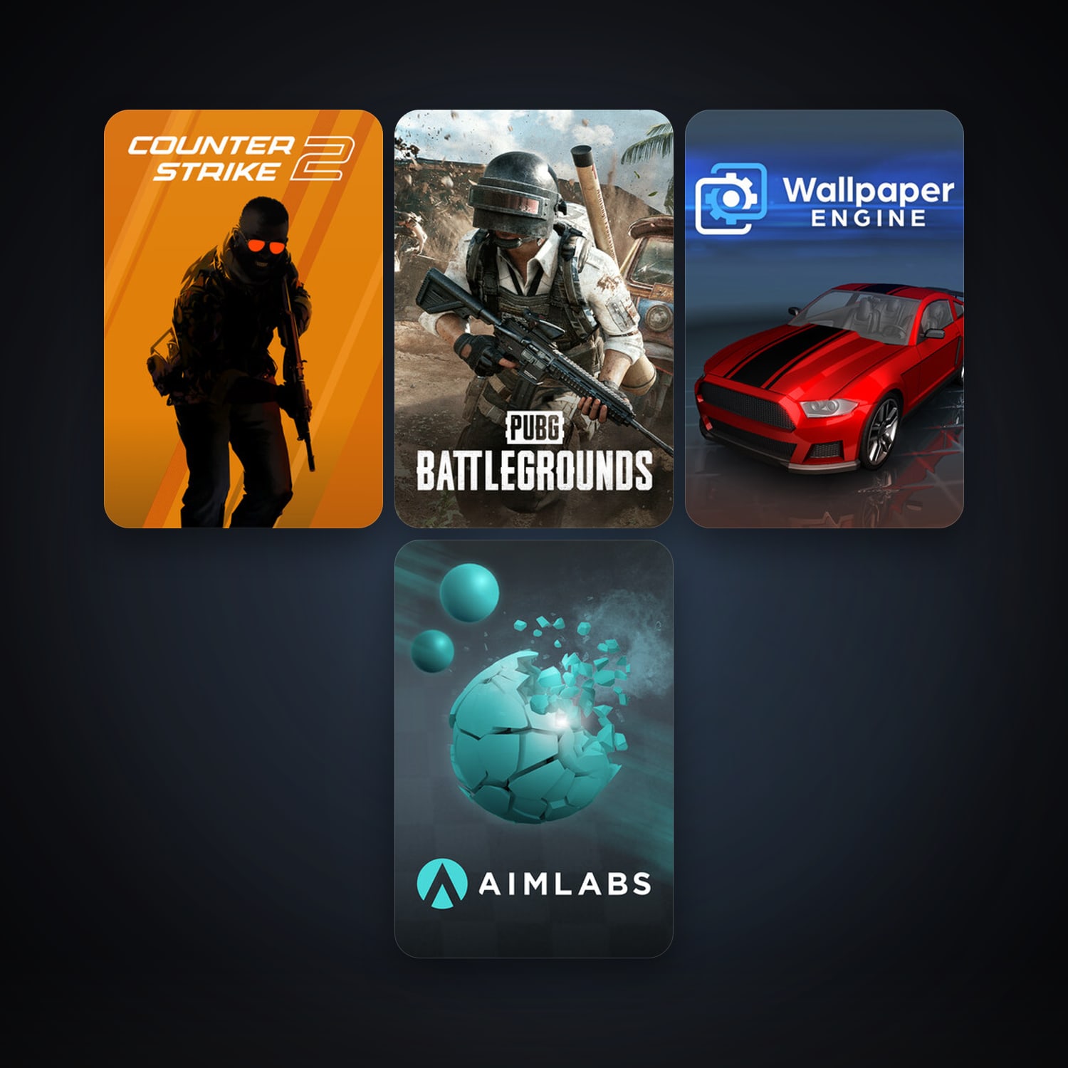 CS2 Prime + Wallpaper Engine, 6 games, clean — HabibiAccounts