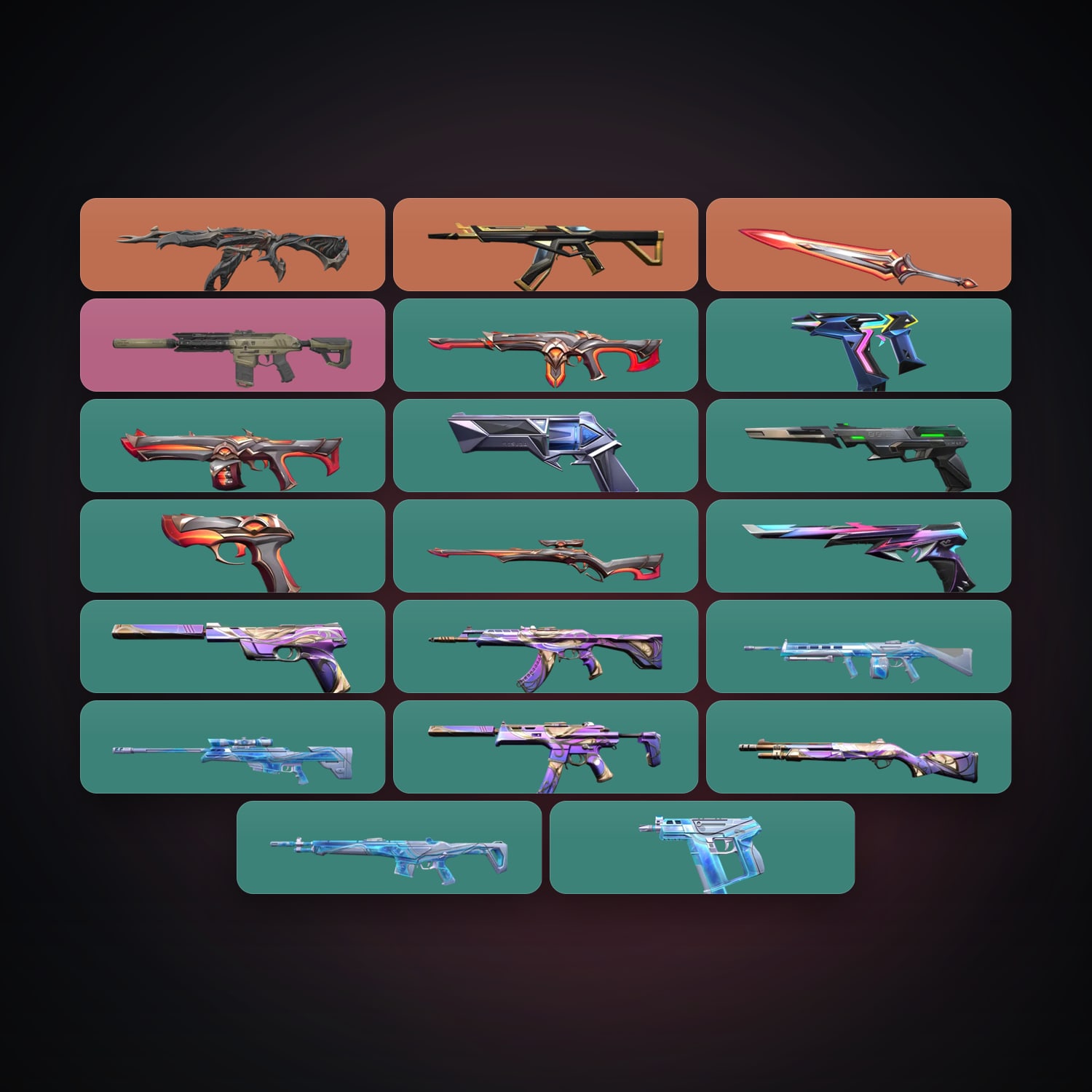 AP Gold 1 locker — 1 knives, 20 skins, lvl 97 — HabibiAccounts