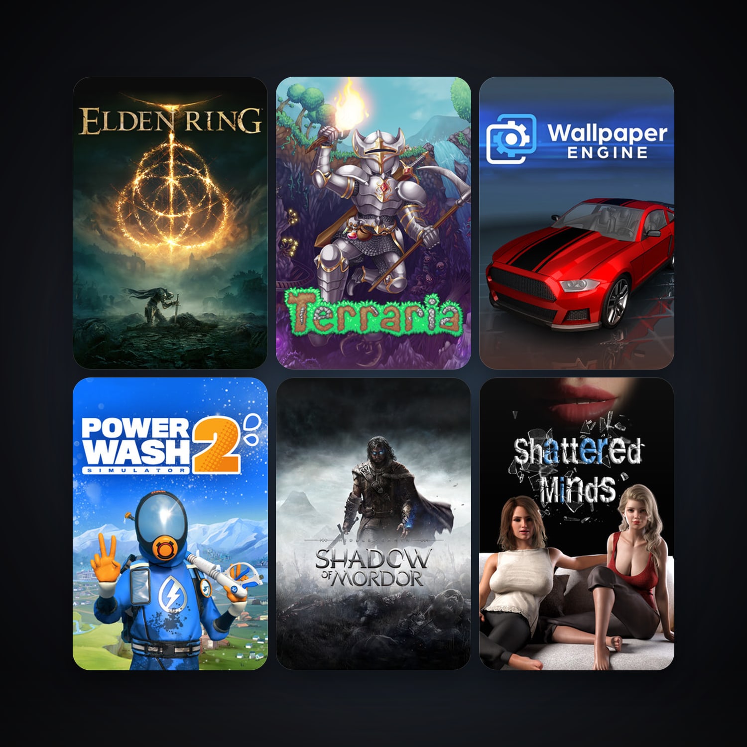 Terraria + Middle-earth: Shadow of Mordor, 70 games, clean — HabibiAccounts