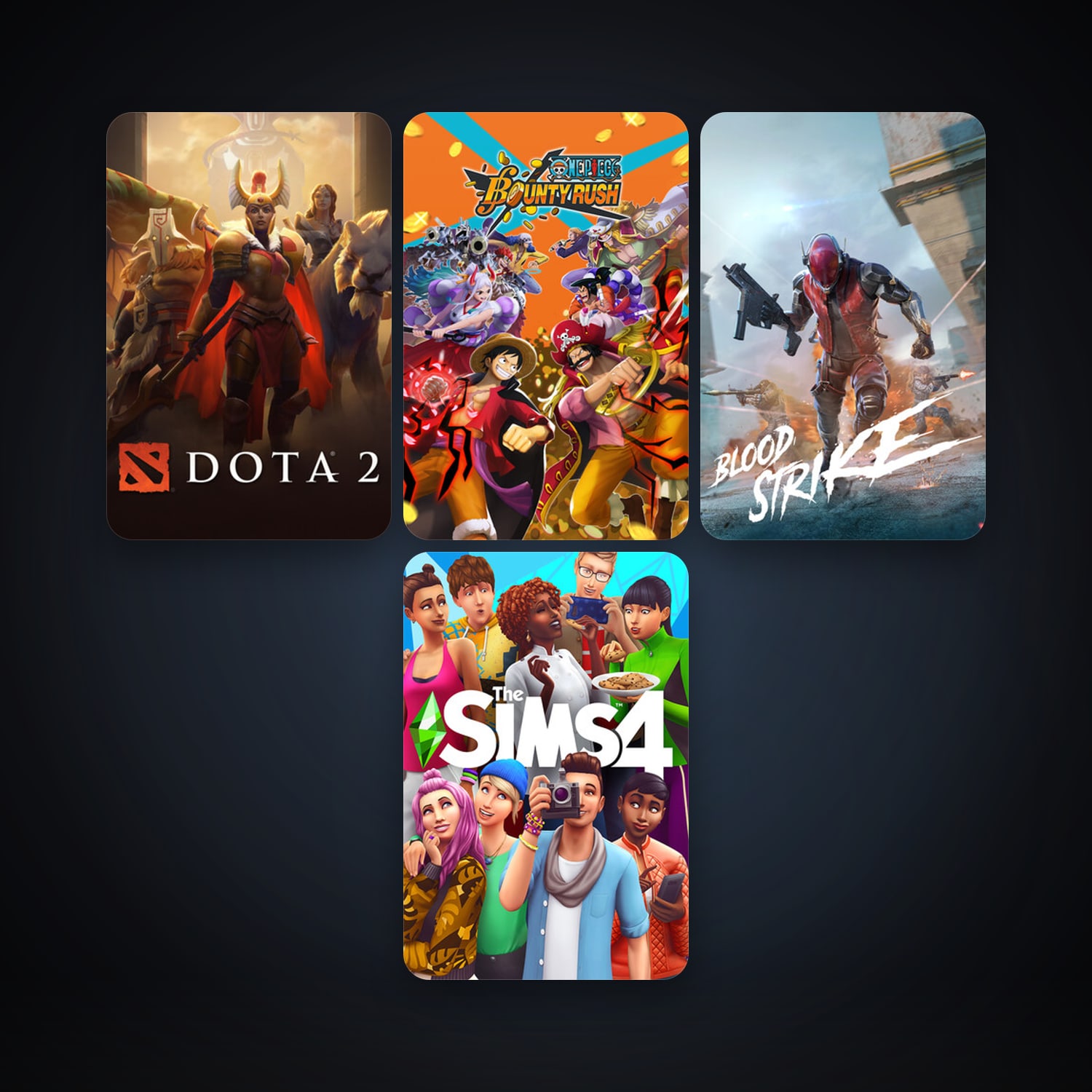 Dota 2 + The Sims 4, 7 games, clean — HabibiAccounts