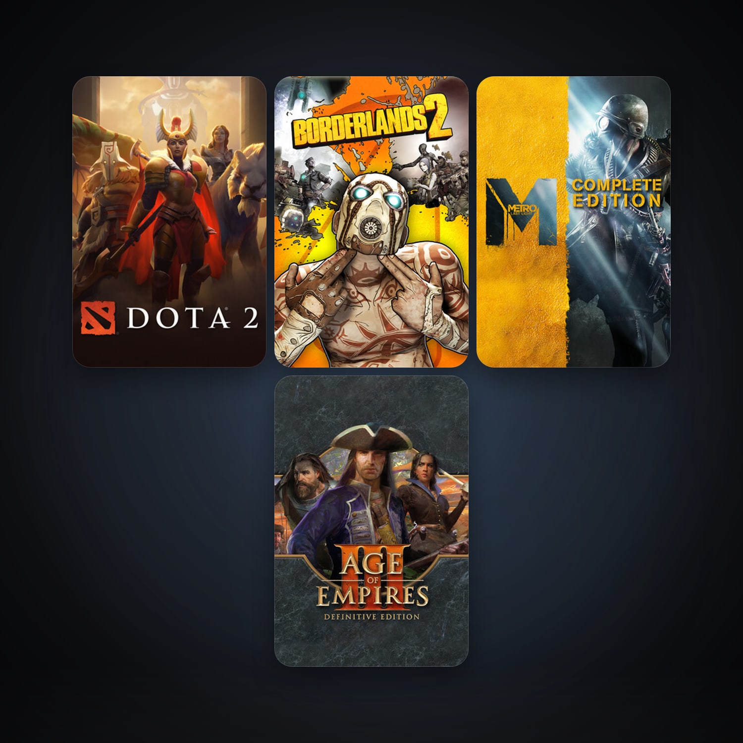 Dota 2 + Metro: Last Light, 8 games, clean — HabibiAccounts