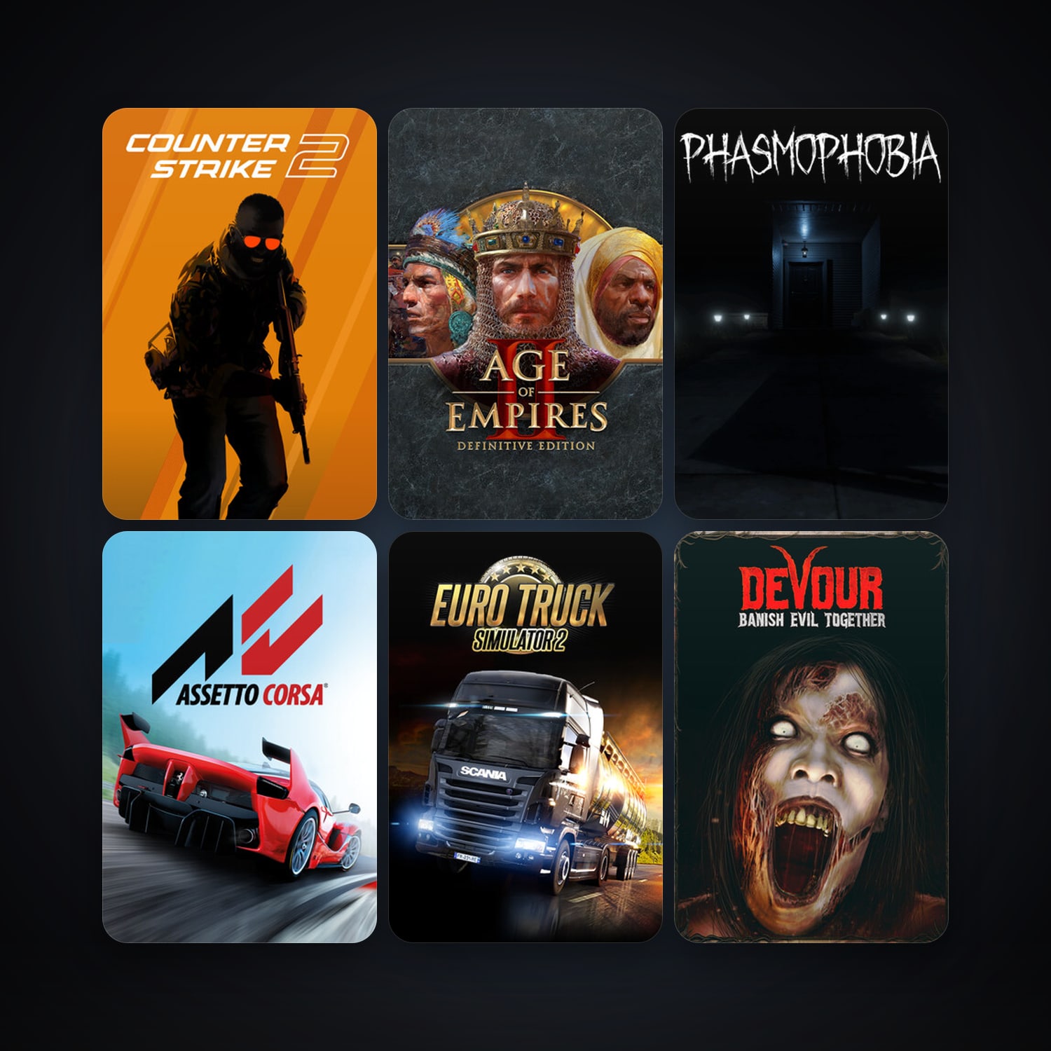 CS2 Prime + Euro Truck Simulator 2, 32 games, clean — HabibiAccounts