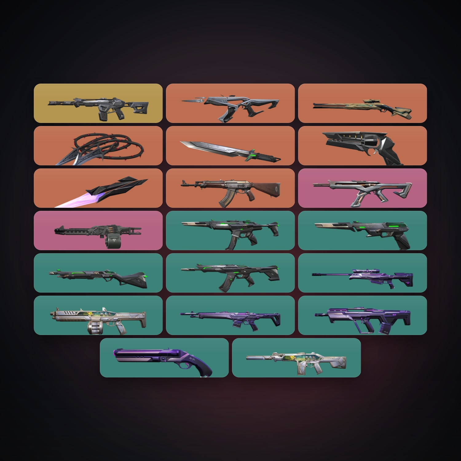 EU Gold 3 locker — 3 knives, 21 skins, lvl 34 — HabibiAccounts