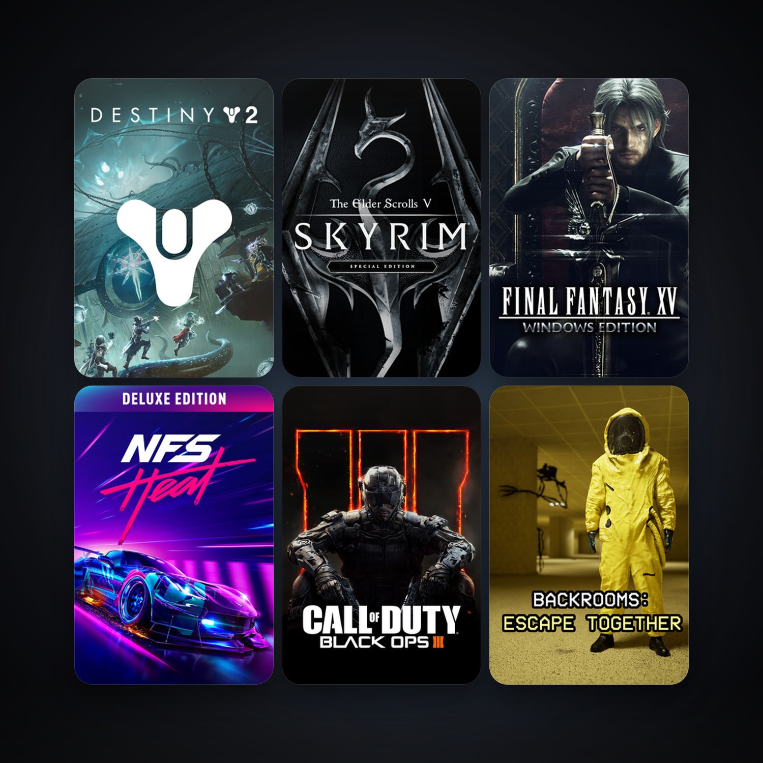 Call of Duty: Black Ops III + The Elder Scrolls V: Skyrim Special Edition, 13 games, clean — HabibiAccounts