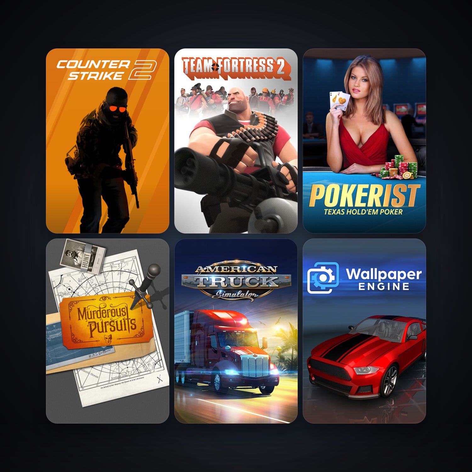 Team Fortress 2 + CS2 Prime, 12 games, Steam 101, clean — HabibiAccounts