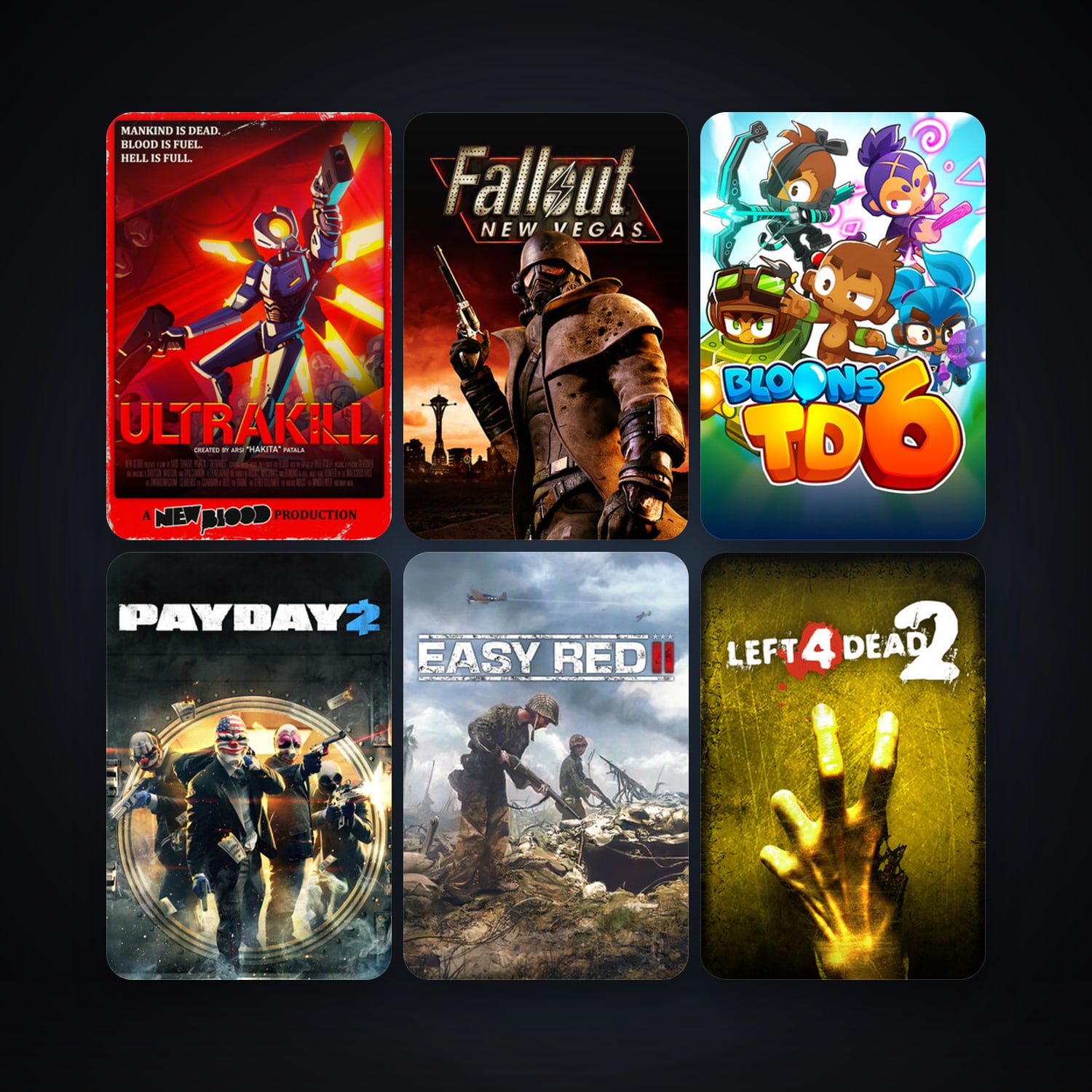 Left 4 Dead 2 + Fallout: New Vegas, 31 games, clean — HabibiAccounts