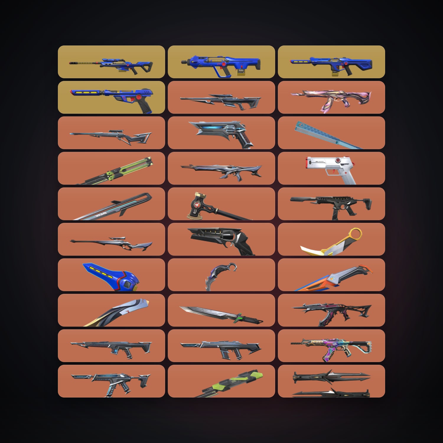 EU Gold 2 locker — 23 knives, 175 skins, lvl 177 — HabibiAccounts