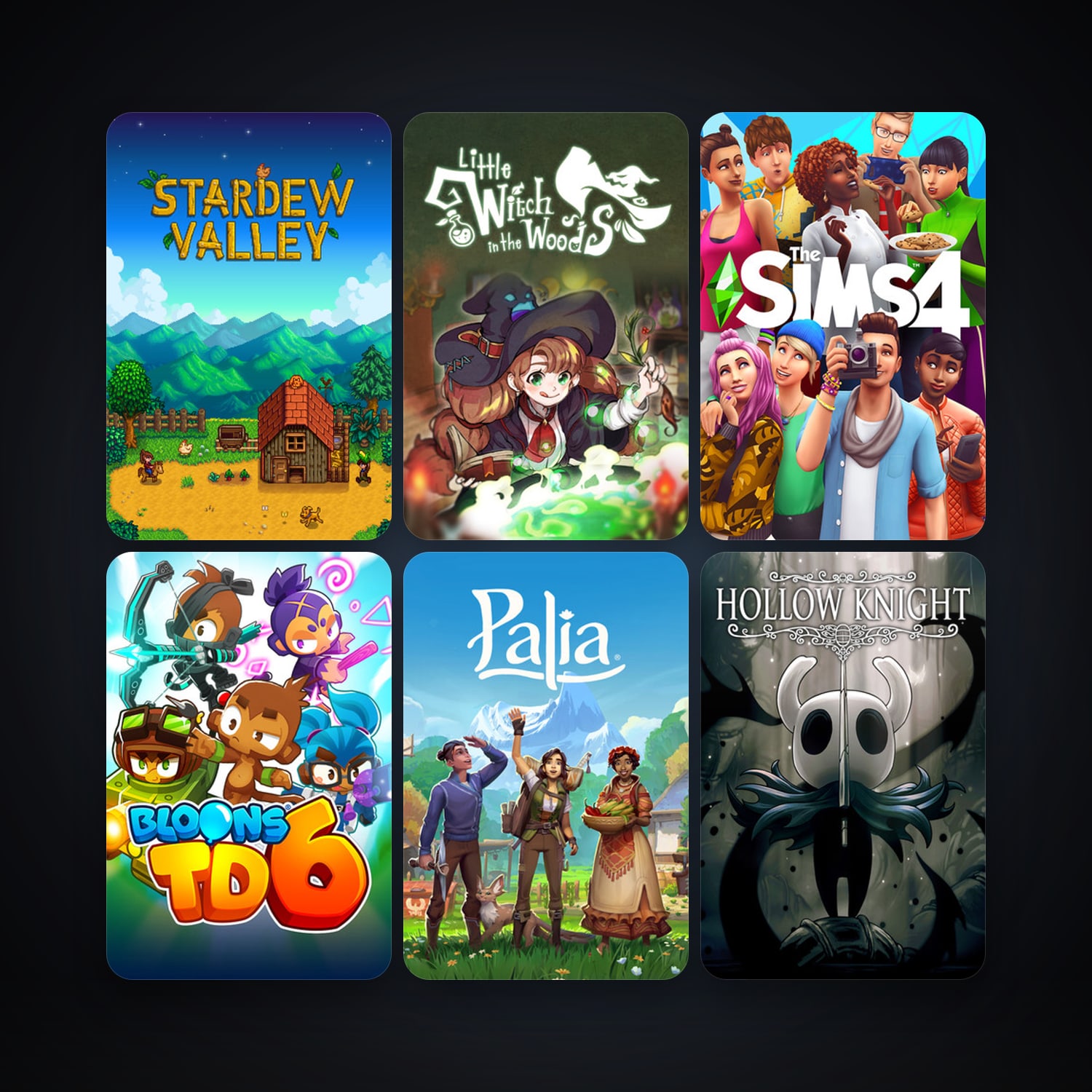 Hollow Knight + Stardew Valley, 42 games, clean — HabibiAccounts
