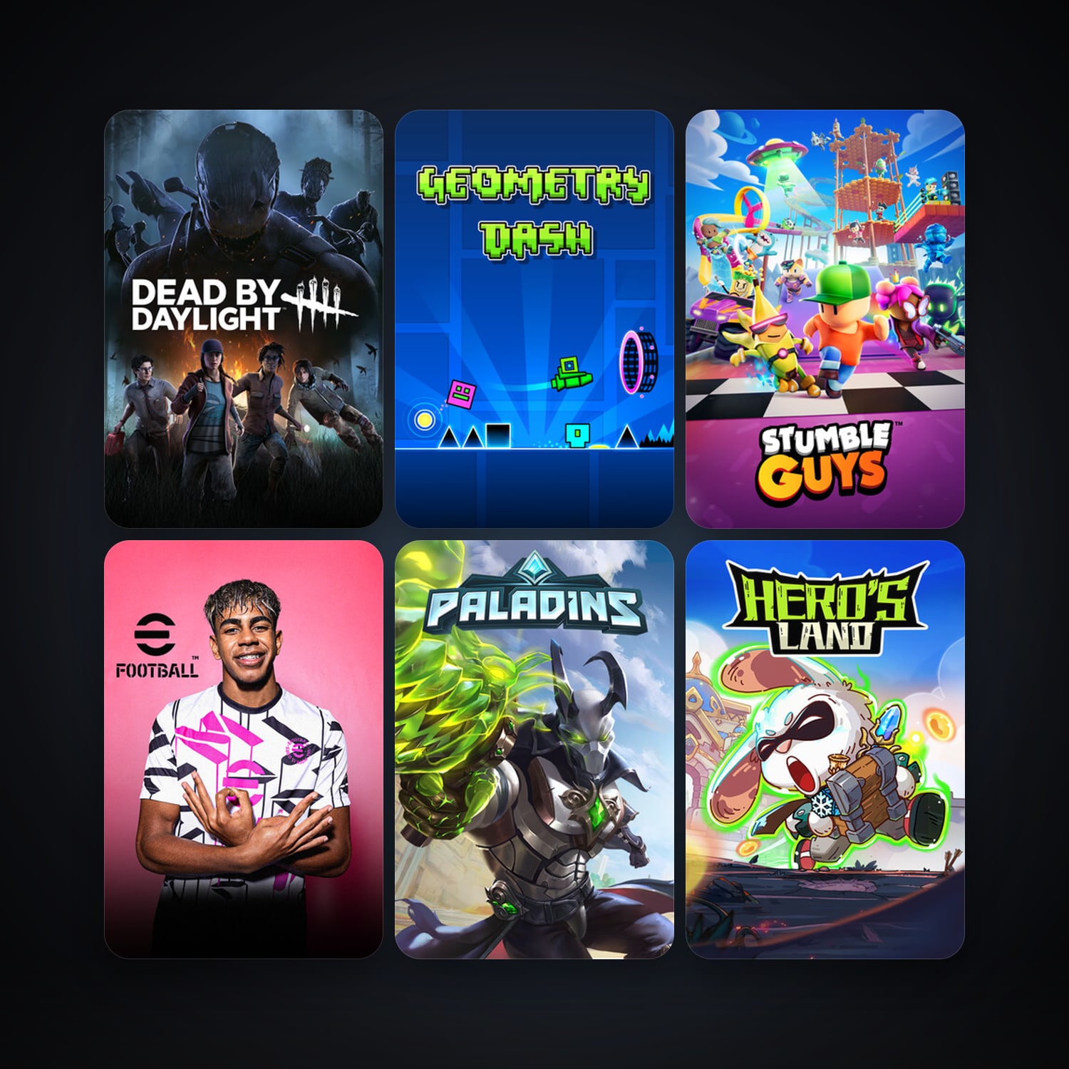 Geometry Dash + Dead by Daylight, 79 games, clean — HabibiAccounts