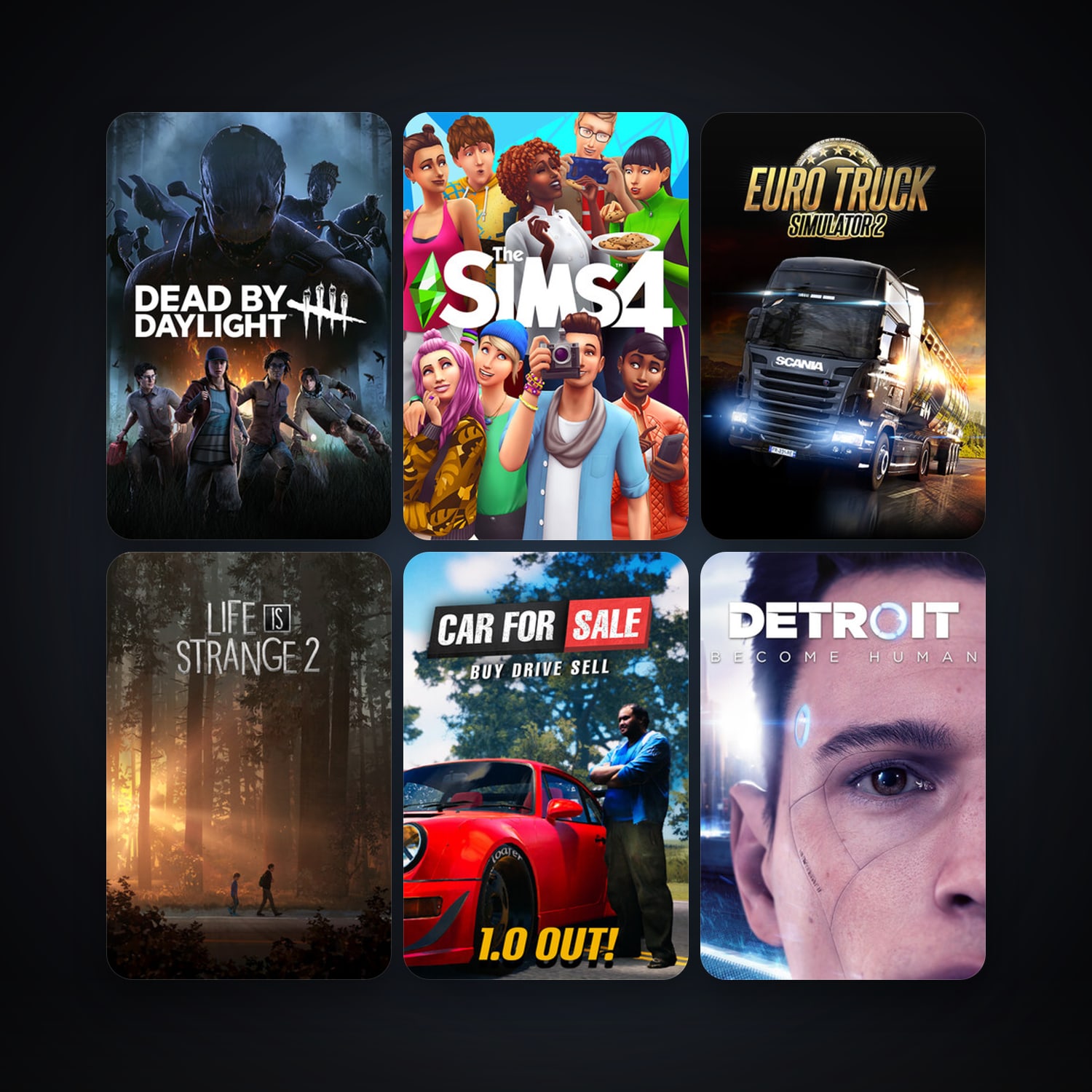 Euro Truck Simulator 2 + Dead by Daylight, 64 games, clean — HabibiAccounts