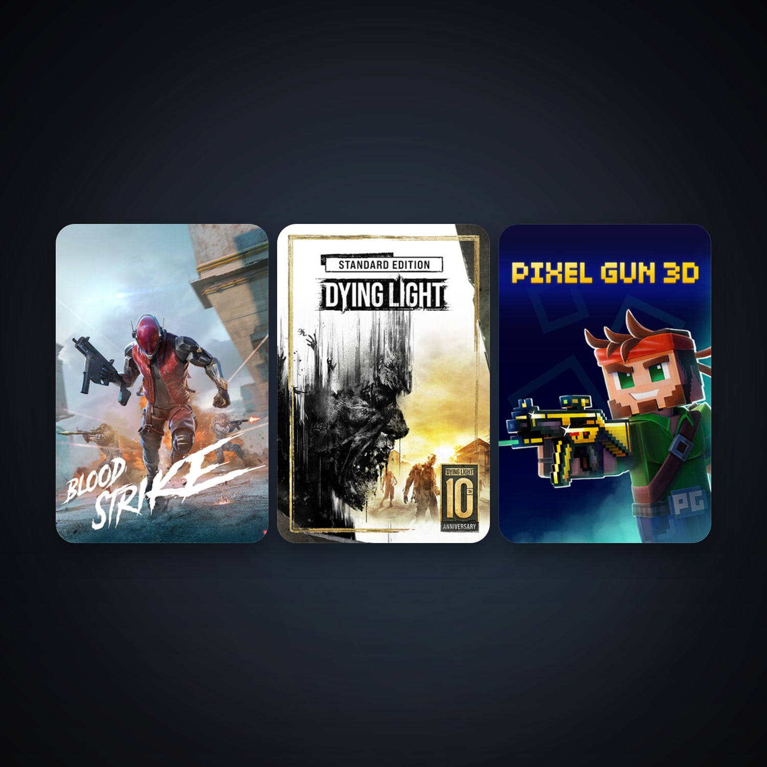 Dying Light + Pixel Gun 3D: PC Edition, 5 games, clean — HabibiAccounts