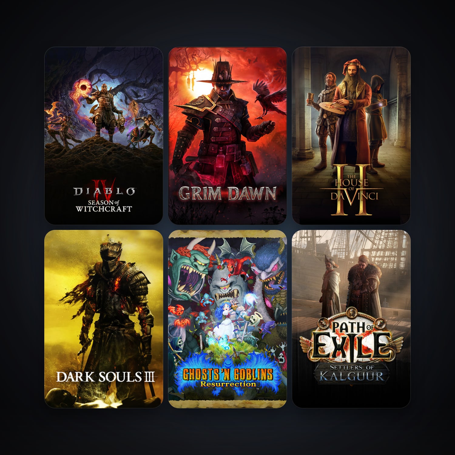 Grim Dawn + Path of Exile, 8 games, clean — HabibiAccounts