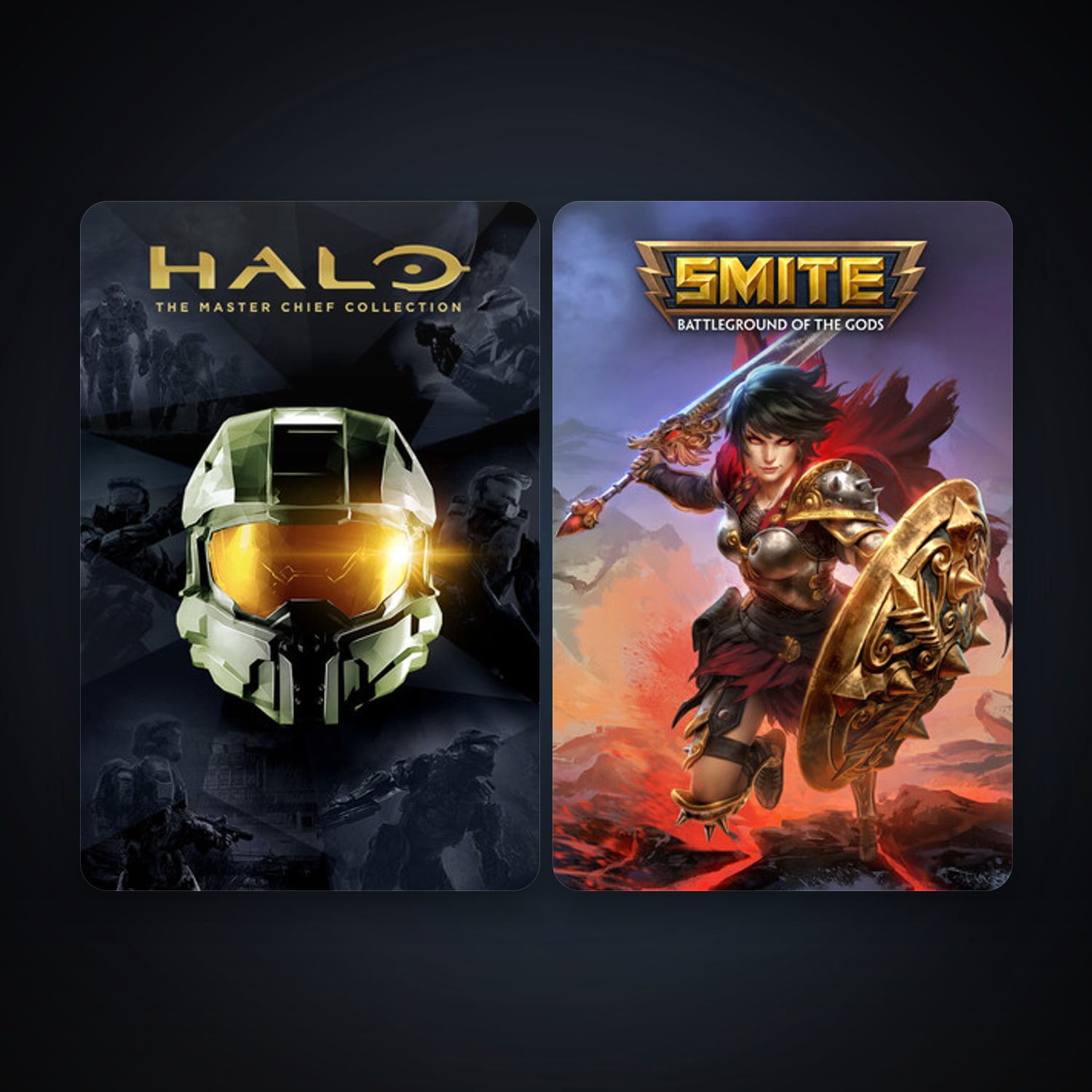 SMITE + Halo: The Master Chief Collection, 2 games, clean — HabibiAccounts