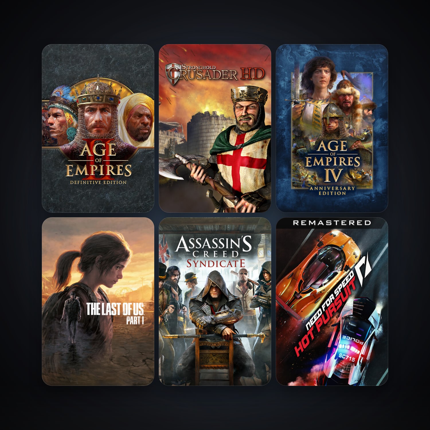 Stronghold Crusader HD + Dying Light, 99 games, clean — HabibiAccounts
