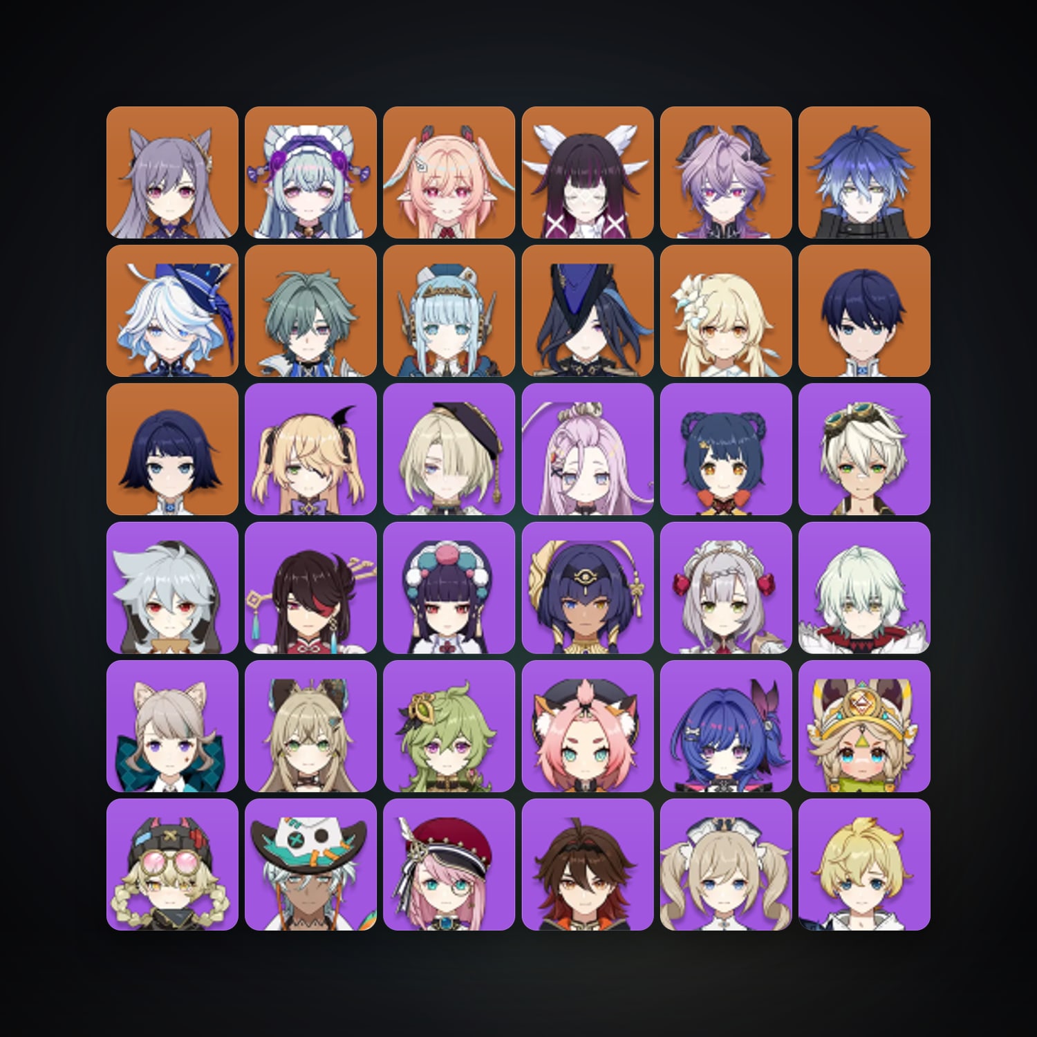 Genshin Impact | AR 57 | 50 Chars | 10× 5★ — HabibiAccounts