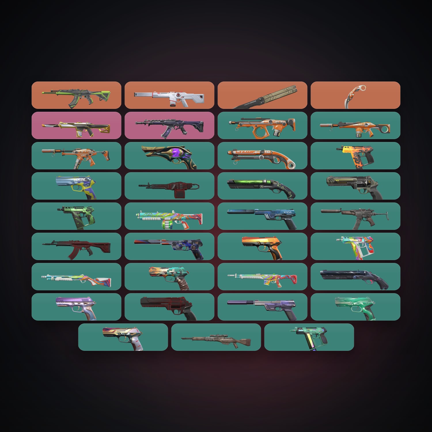 AP Ascendant 1 locker — 2 knives, 37 skins, lvl 216 — HabibiAccounts