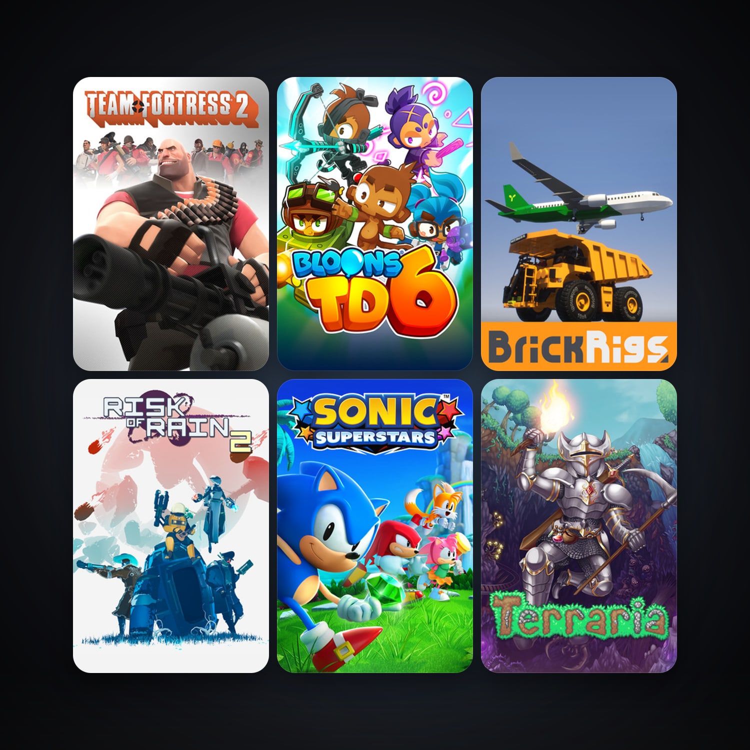 Team Fortress 2 + Terraria, 26 games, clean — HabibiAccounts