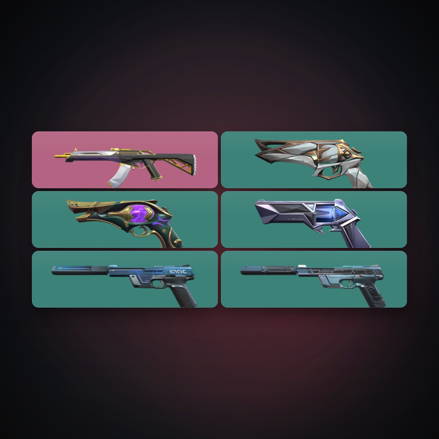 AP Silver 1 locker — 6 skins, lvl 127 — HabibiAccounts