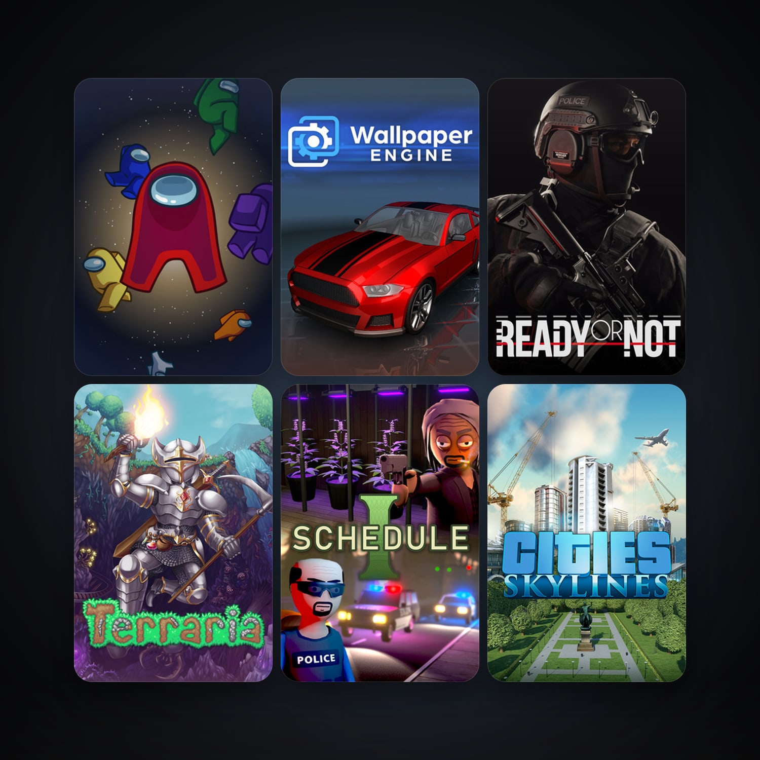 Terraria + Cities: Skylines, 195 games, Steam 13, clean — HabibiAccounts