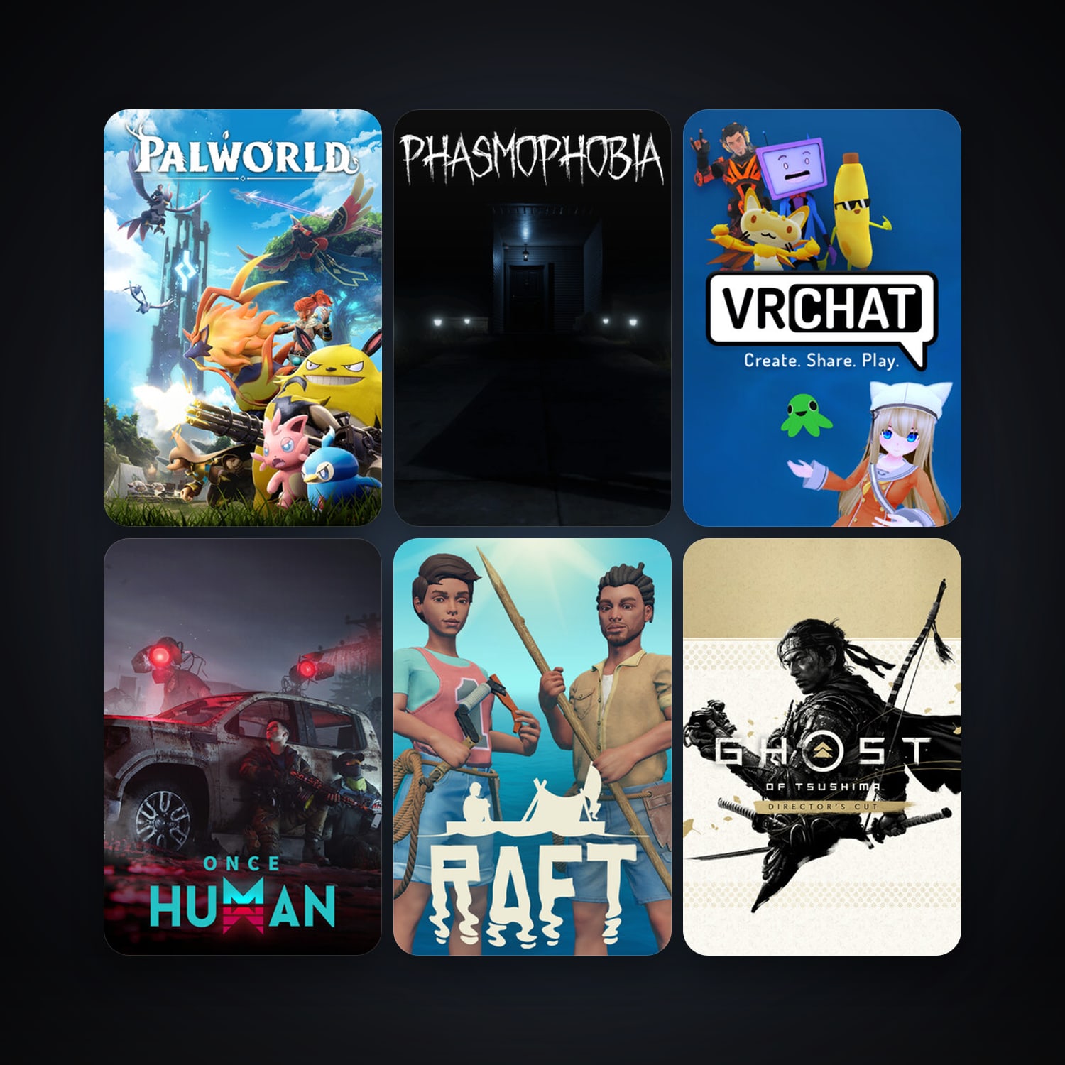 VRChat + Raft, 71 games, clean — HabibiAccounts