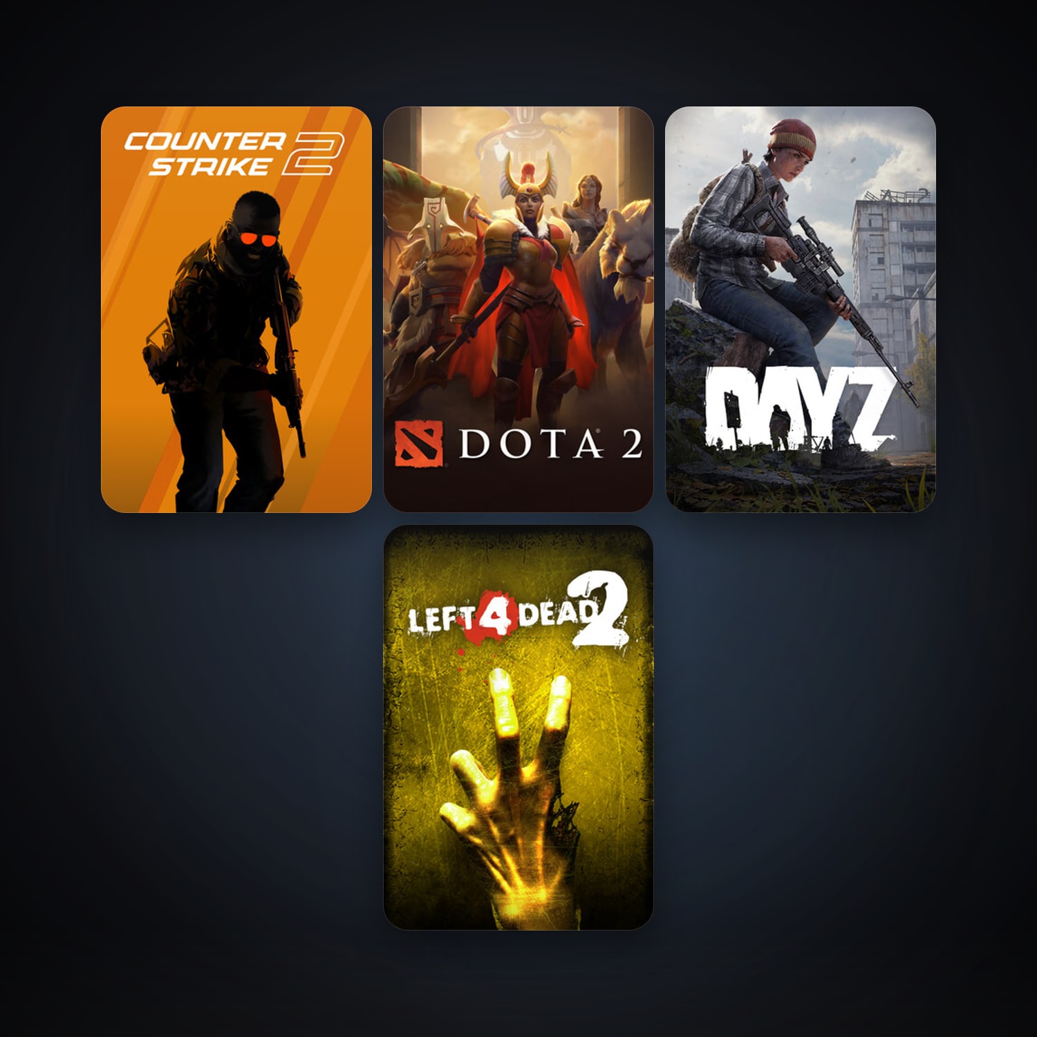Left 4 Dead 2 + Dota 2, 6 games, clean — HabibiAccounts
