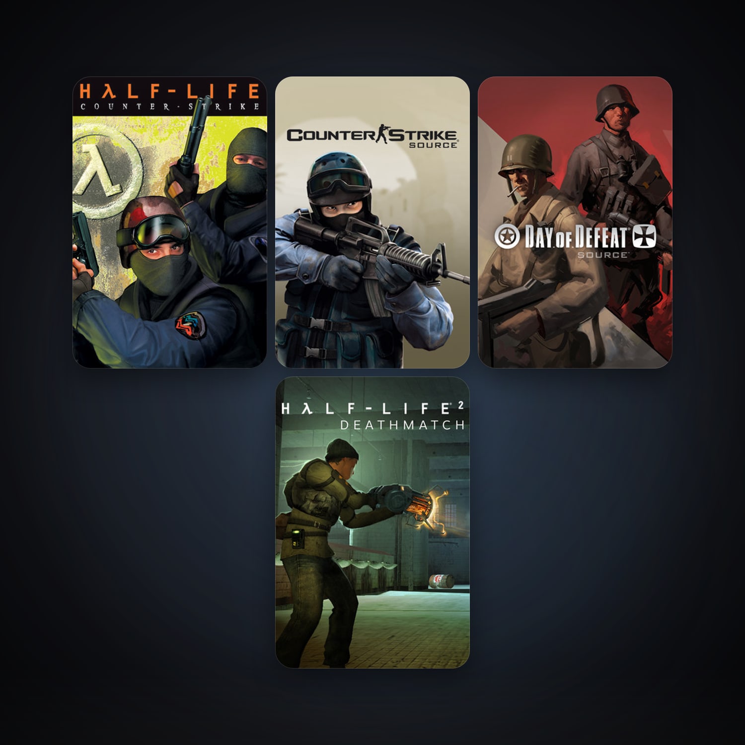 Counter-Strike + Counter-Strike: Source, 7 games, clean — HabibiAccounts