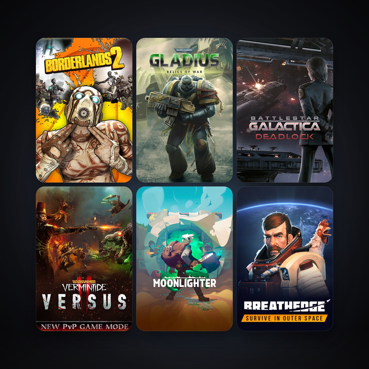 Borderlands 2 + Space Pilgrim Episode II: Epsilon Indi, 30 games, clean — HabibiAccounts