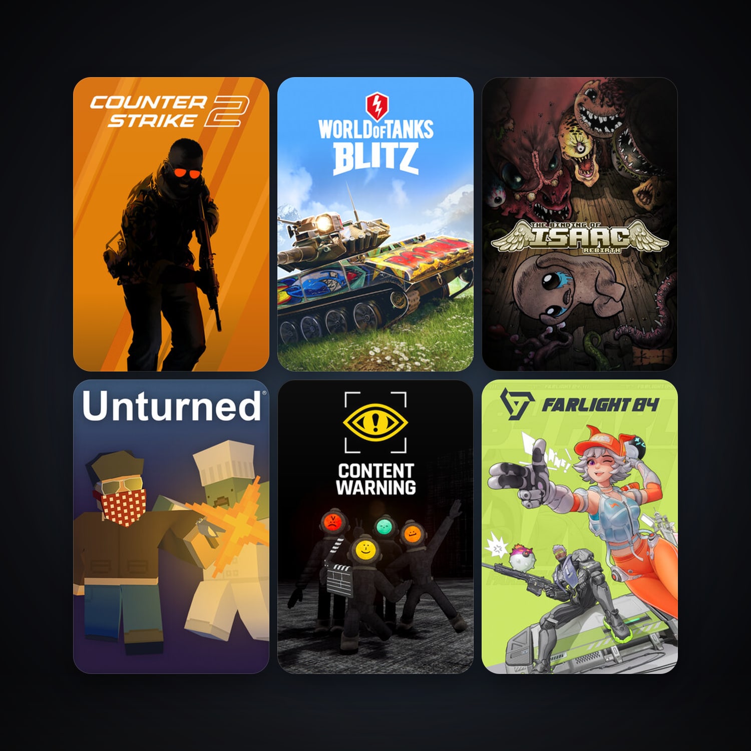 CS2 Prime + The Binding of Isaac: Rebirth, 30 games, Steam 12, clean — HabibiAccounts
