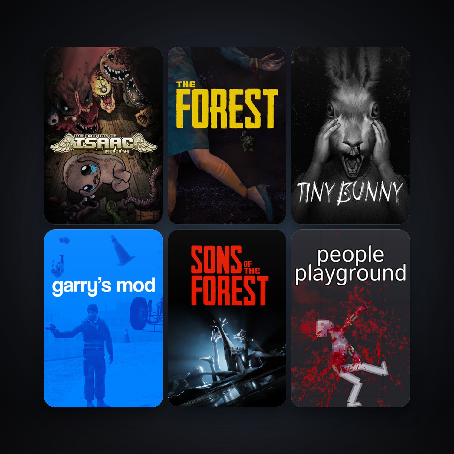 Garry's Mod + The Forest, 81 games, clean — HabibiAccounts