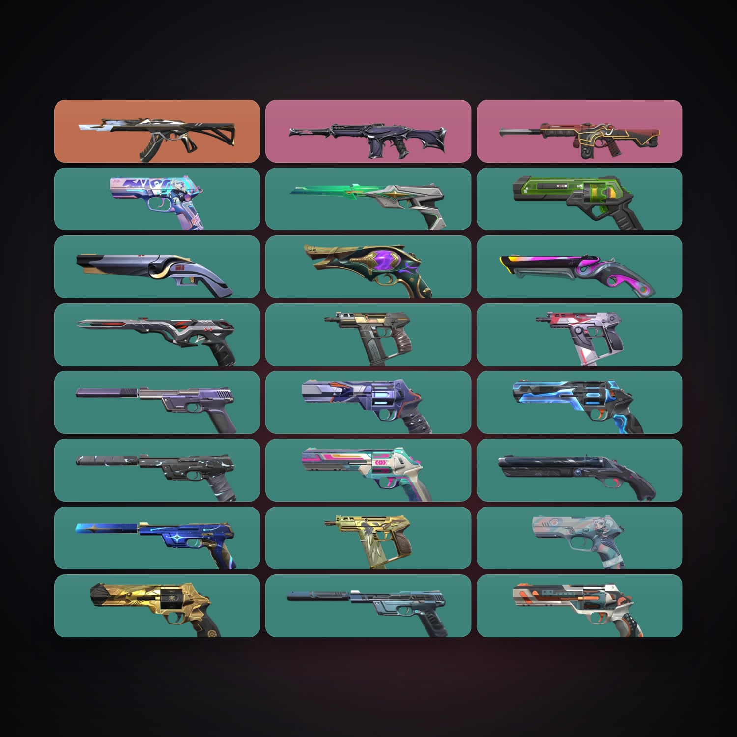 AP Plat 1 locker — 24 skins, lvl 379 — HabibiAccounts