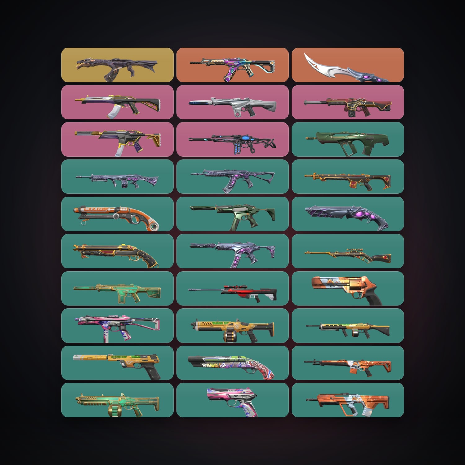 AP Ascendant 1 locker — 1 knives, 41 skins, lvl 98 — HabibiAccounts