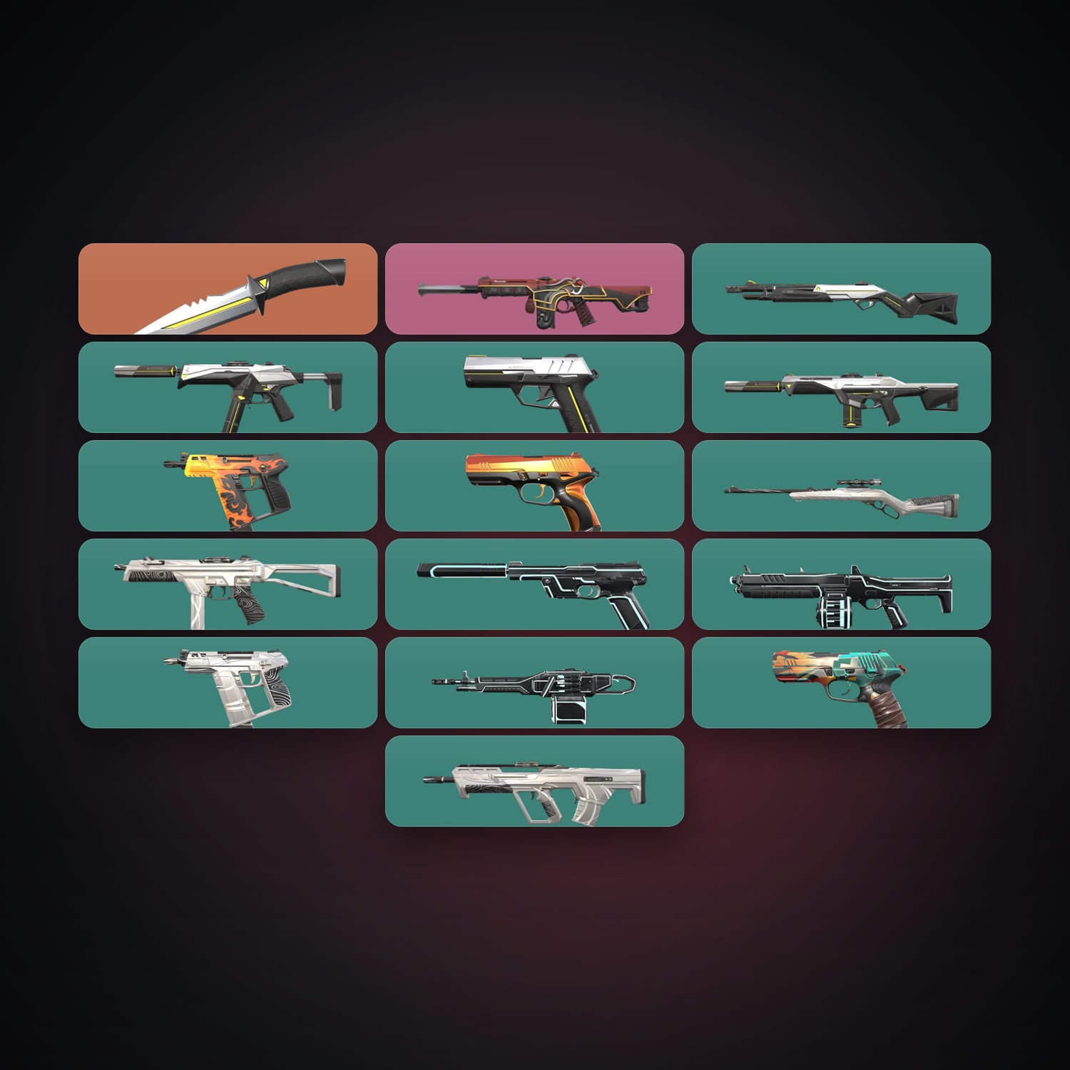 BR Gold 1 locker — 1 knives, 17 skins, lvl 68 — HabibiAccounts