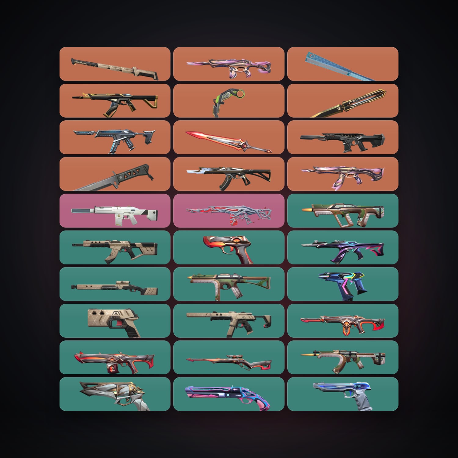 EU Silver 1 locker — 6 knives, 61 skins, lvl 100 — HabibiAccounts