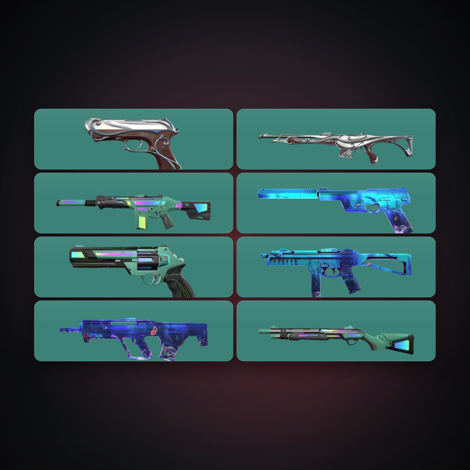 LA locker — 8 skins, lvl 18 — HabibiAccounts