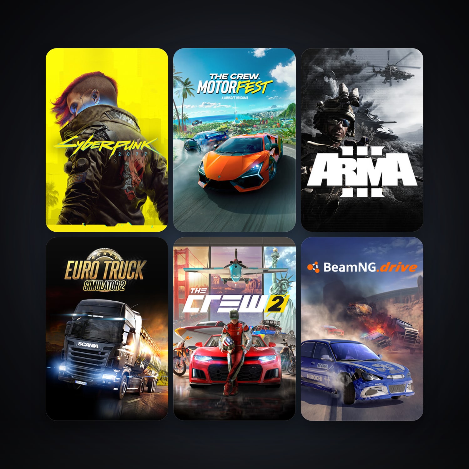 Arma 3 + Euro Truck Simulator 2, 20 games, clean — HabibiAccounts