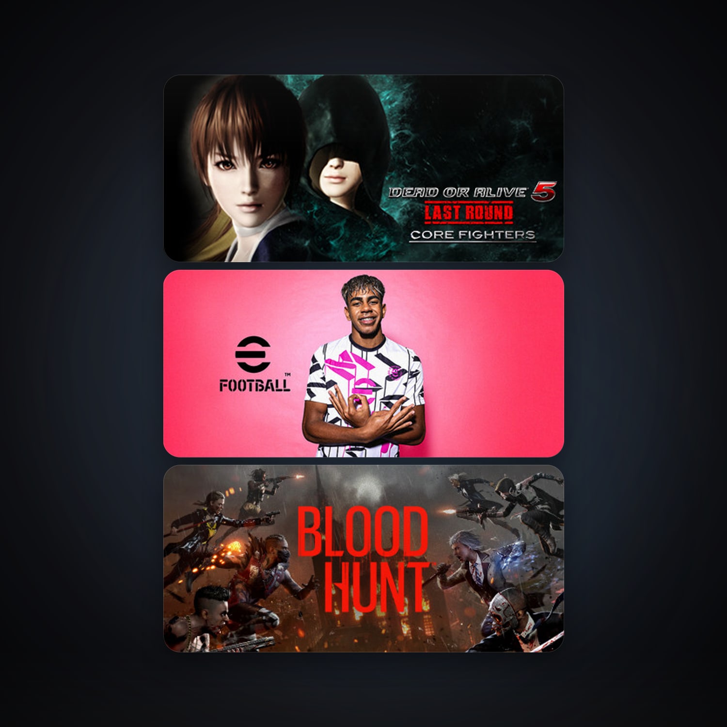 DEAD OR ALIVE 5 Last Round: Core Fighters + Vampire: The Masquerade - Bloodhunt, 7 games, clean — HabibiAccounts