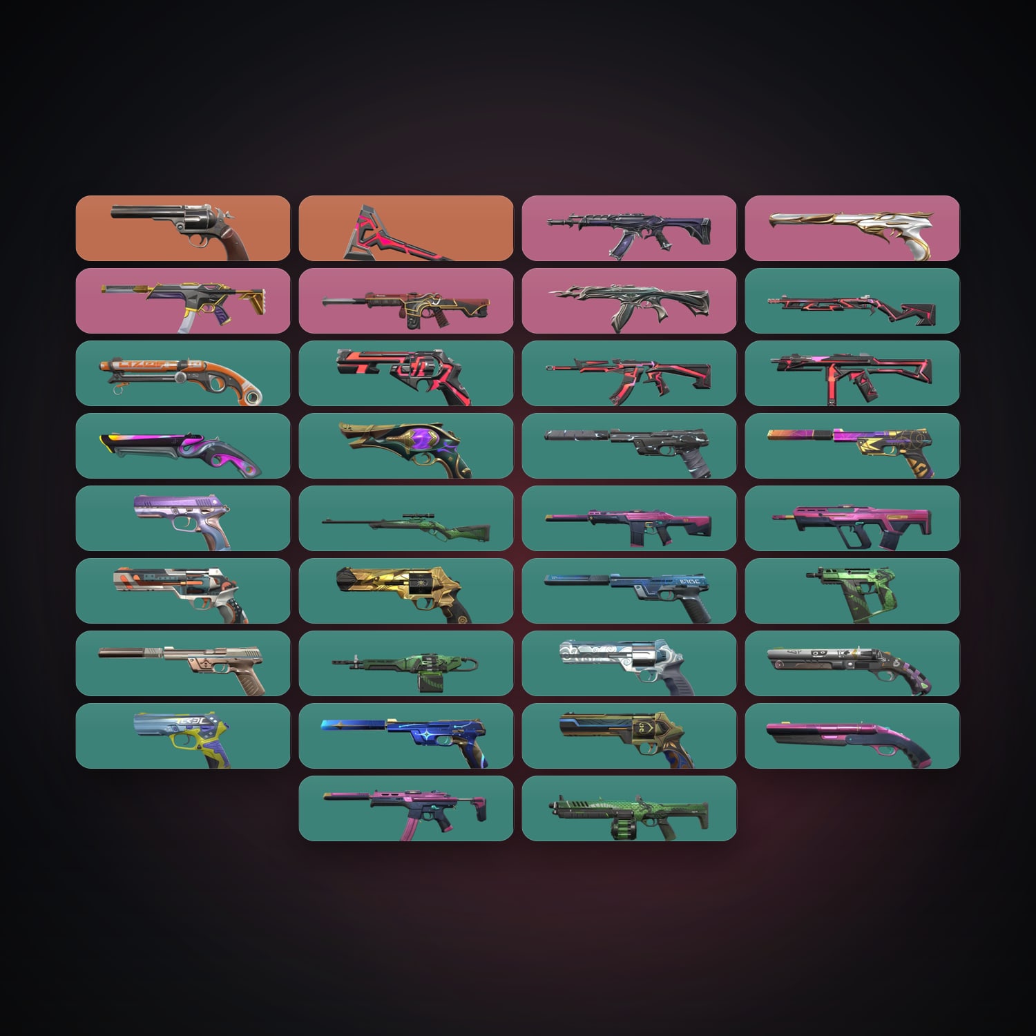 LA Gold 2 locker — 1 knives, 34 skins, lvl 268 — HabibiAccounts