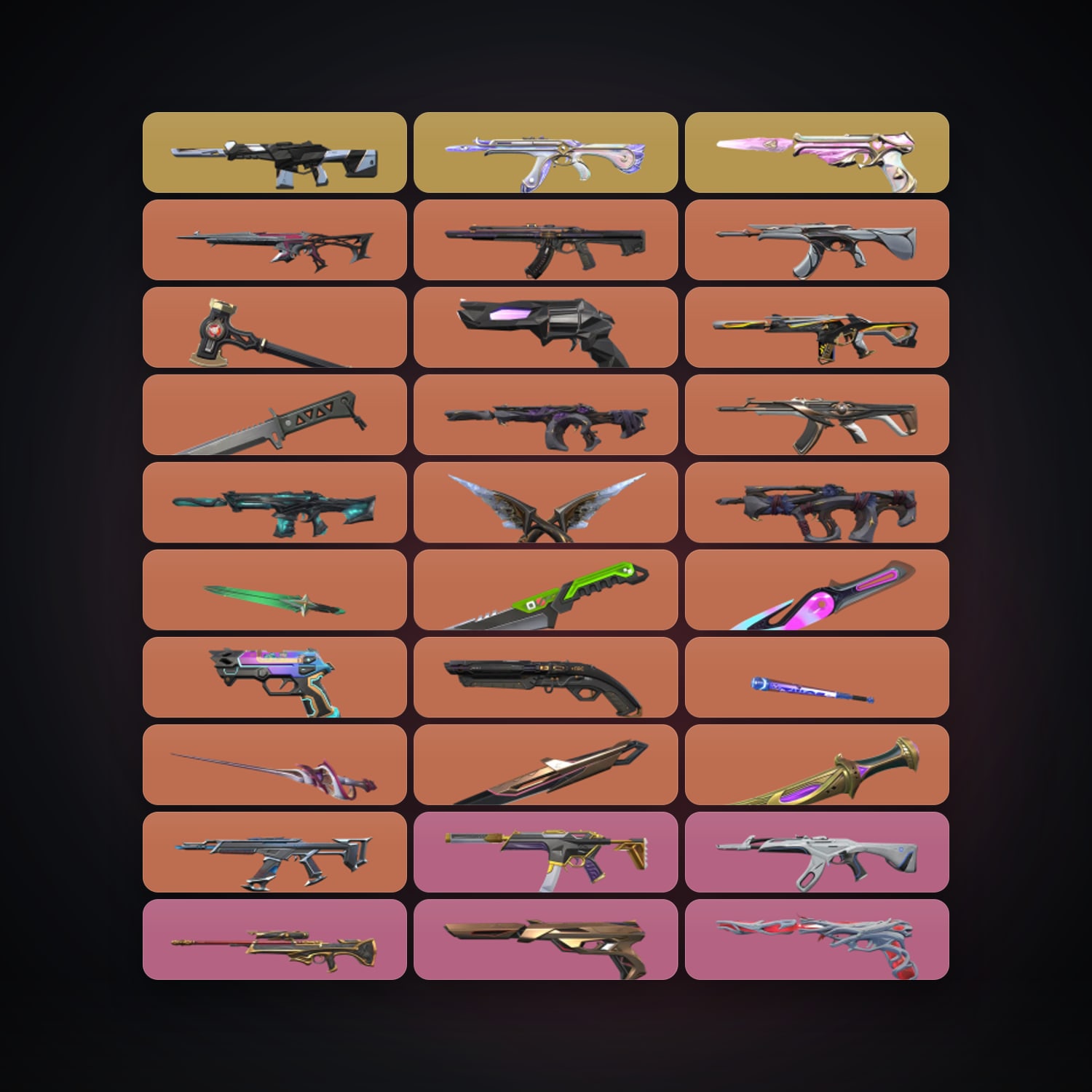 EU Ascendant 1 locker — 10 knives, 135 skins, lvl 488 — HabibiAccounts