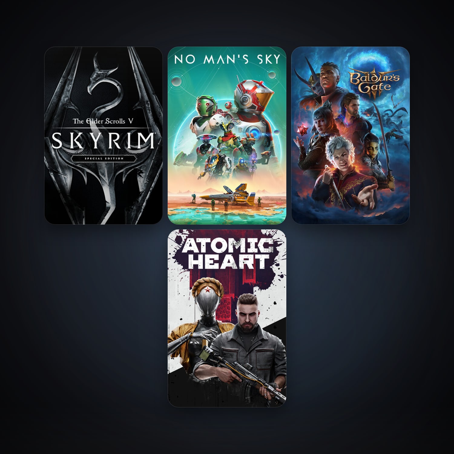 No Man's Sky + The Elder Scrolls V: Skyrim Special Edition, 7 games, clean — HabibiAccounts