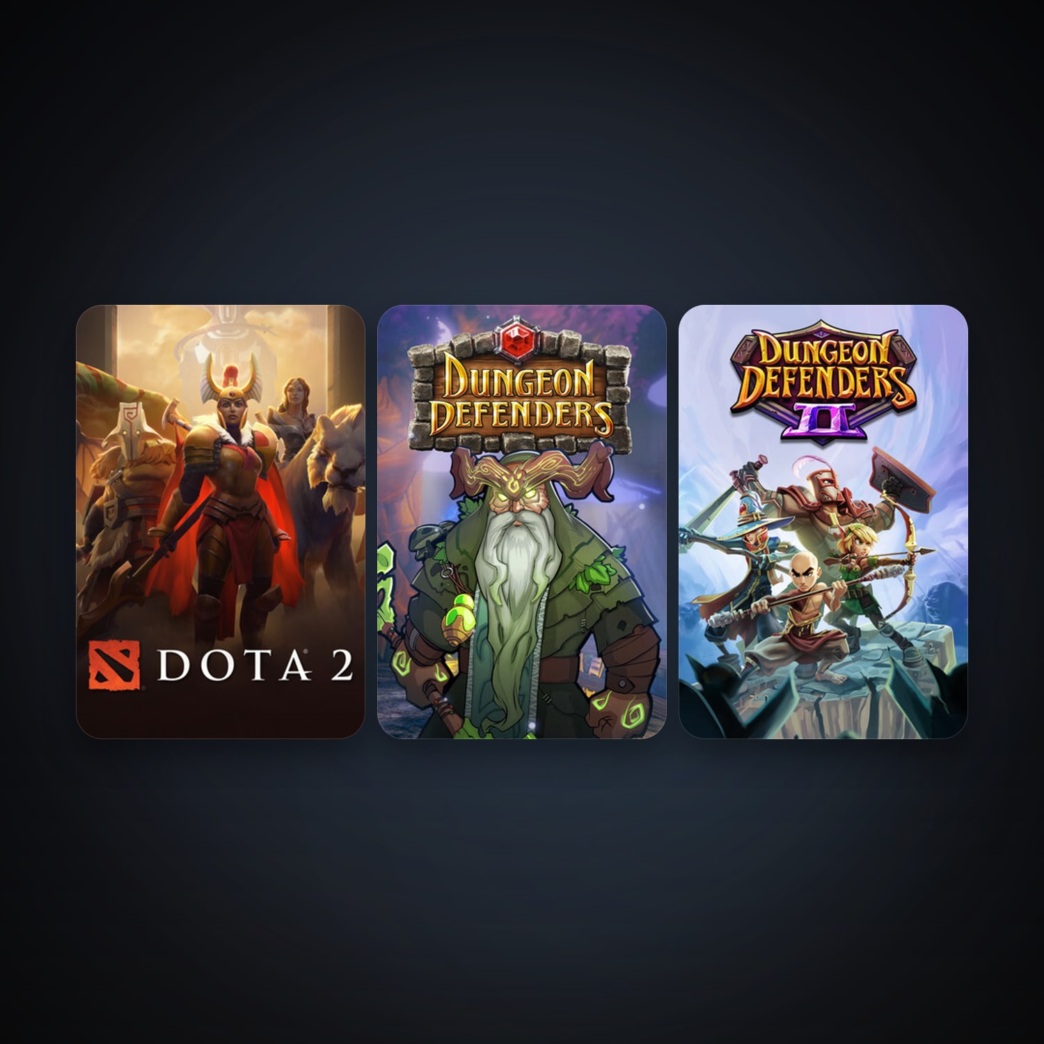 Dota 2 + Dungeon Defenders, 3 games, clean — HabibiAccounts