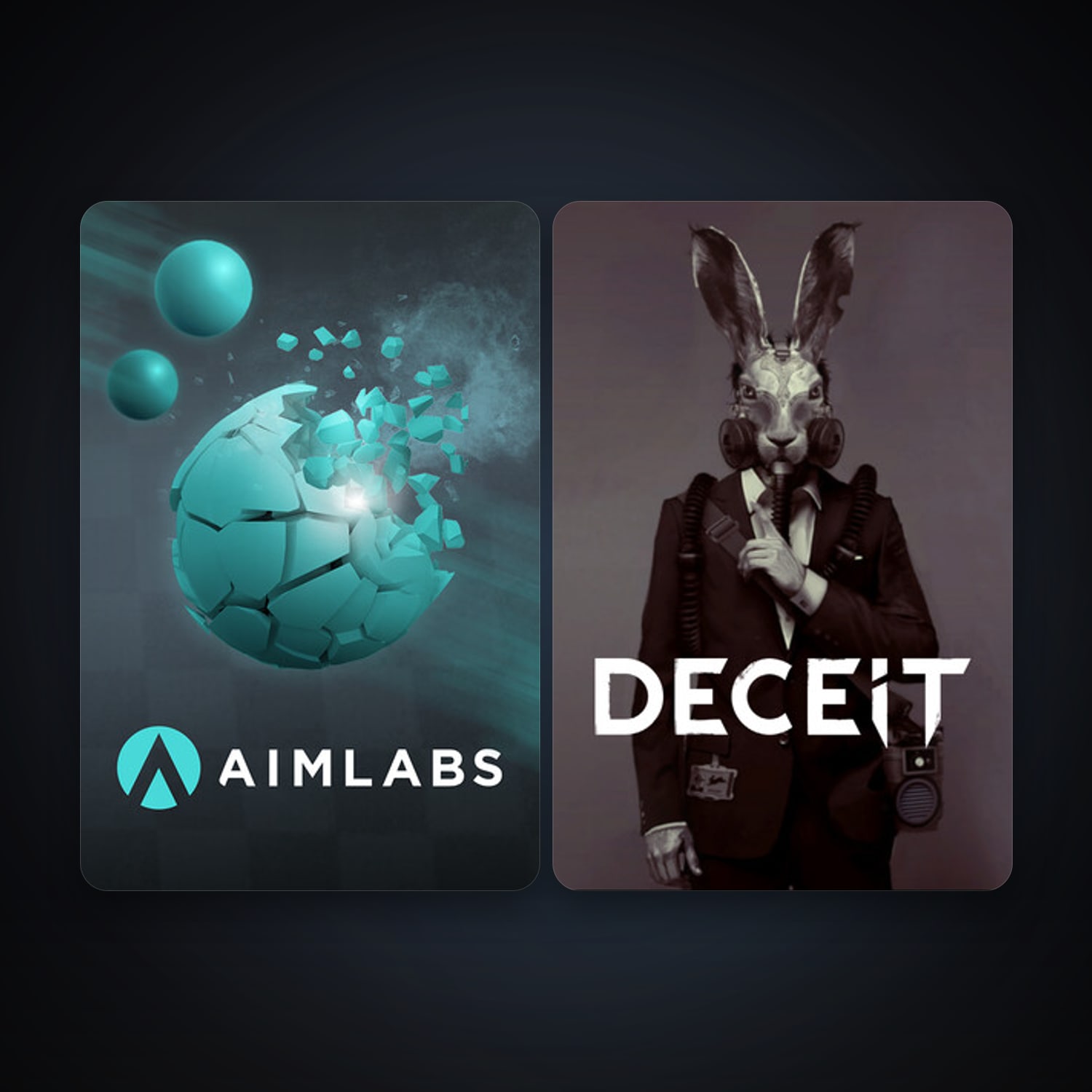 Deceit + Aimlabs, 2 games, clean — HabibiAccounts