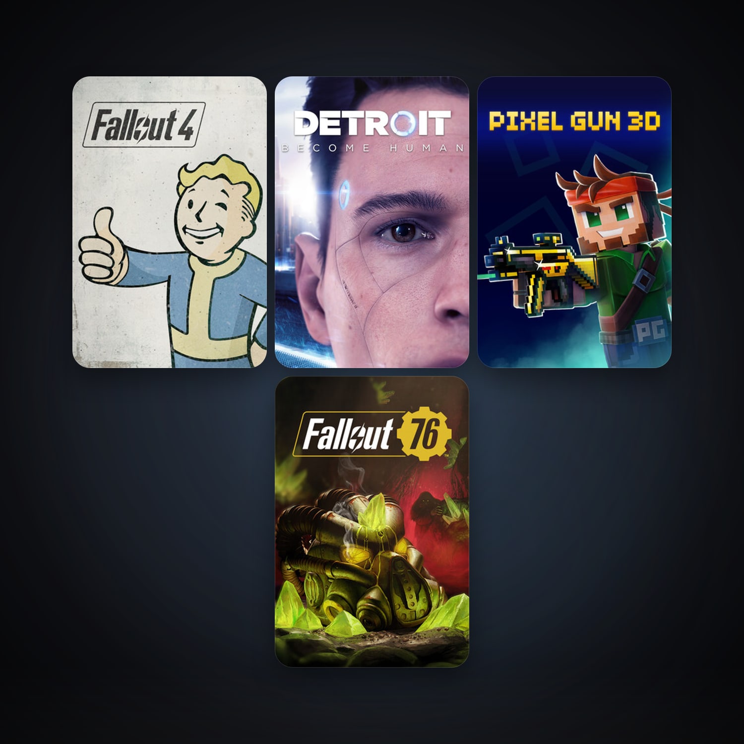 Fallout 4 + Fallout 76, 6 games, clean — HabibiAccounts
