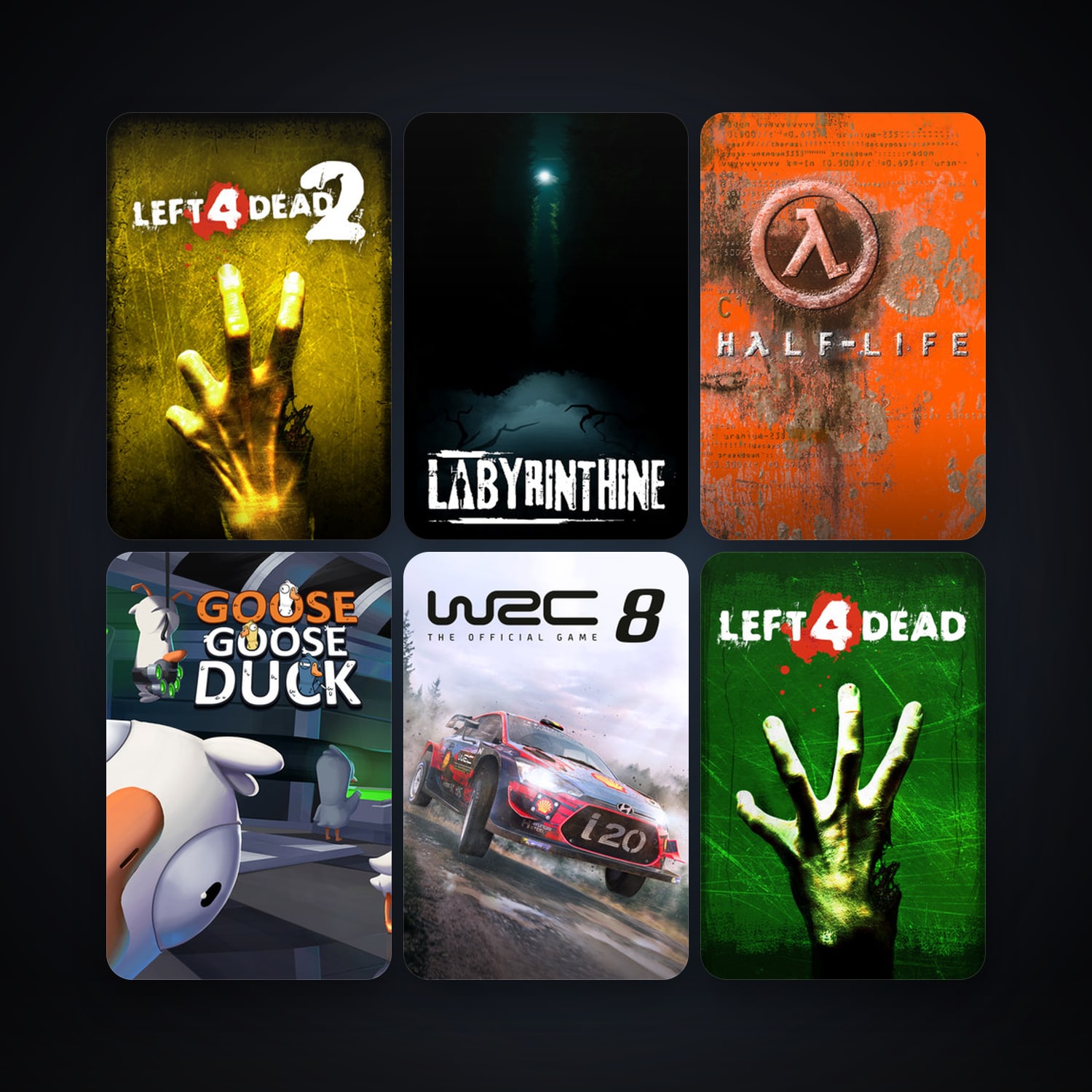 Half-Life + Half-Life 2, 11 games, clean — HabibiAccounts